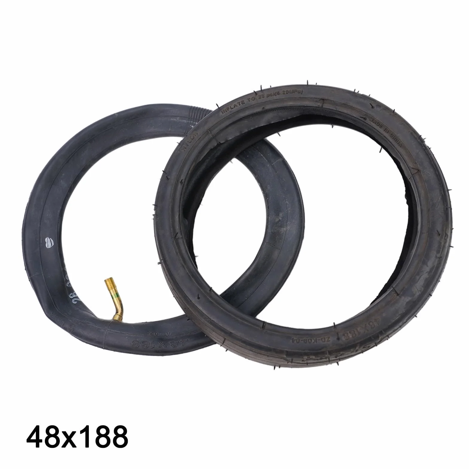 Camera d'aria Premium 48 x 188 pneumatico esterno, in gomma, lunga durata e resistente alla deformazione (interno tues+pneumatico)