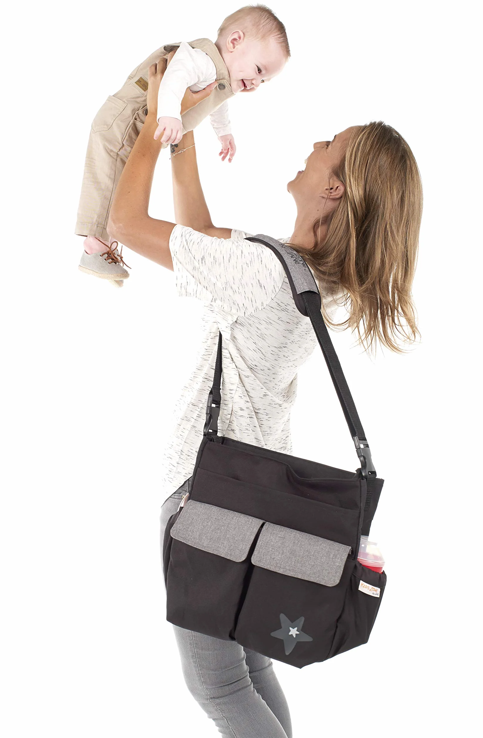 Jané Mama Bag Borsa con Fasciatoio e Porta Documenti, Scompartimenti Interni, Tasche, Grande Capacità