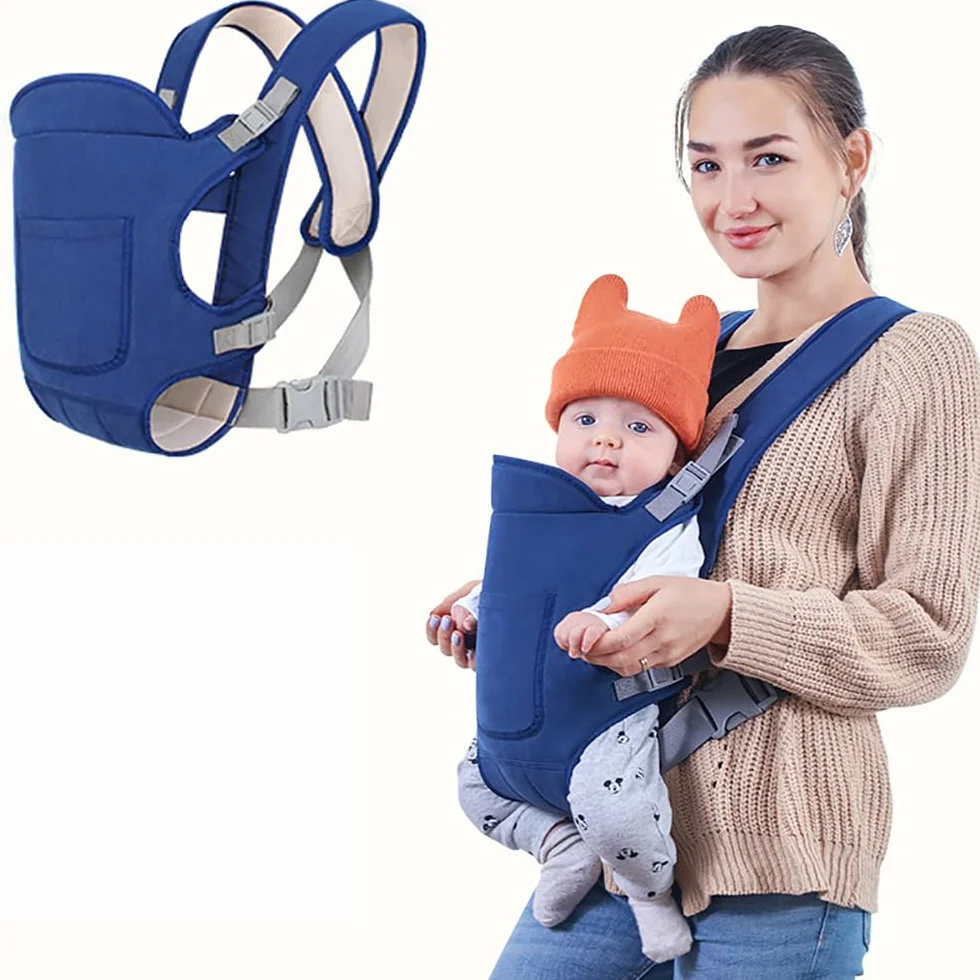 Marsupio Neonato,Marsupio Neonato 0-24 Mesi,Fascia Porta Bebe,Marsupio Neonati Ergonomico, Porta Bambino da 0-24 Mesi(Inferiore a 15kg) Puro Cotone Traspirante Leggero per Neonati