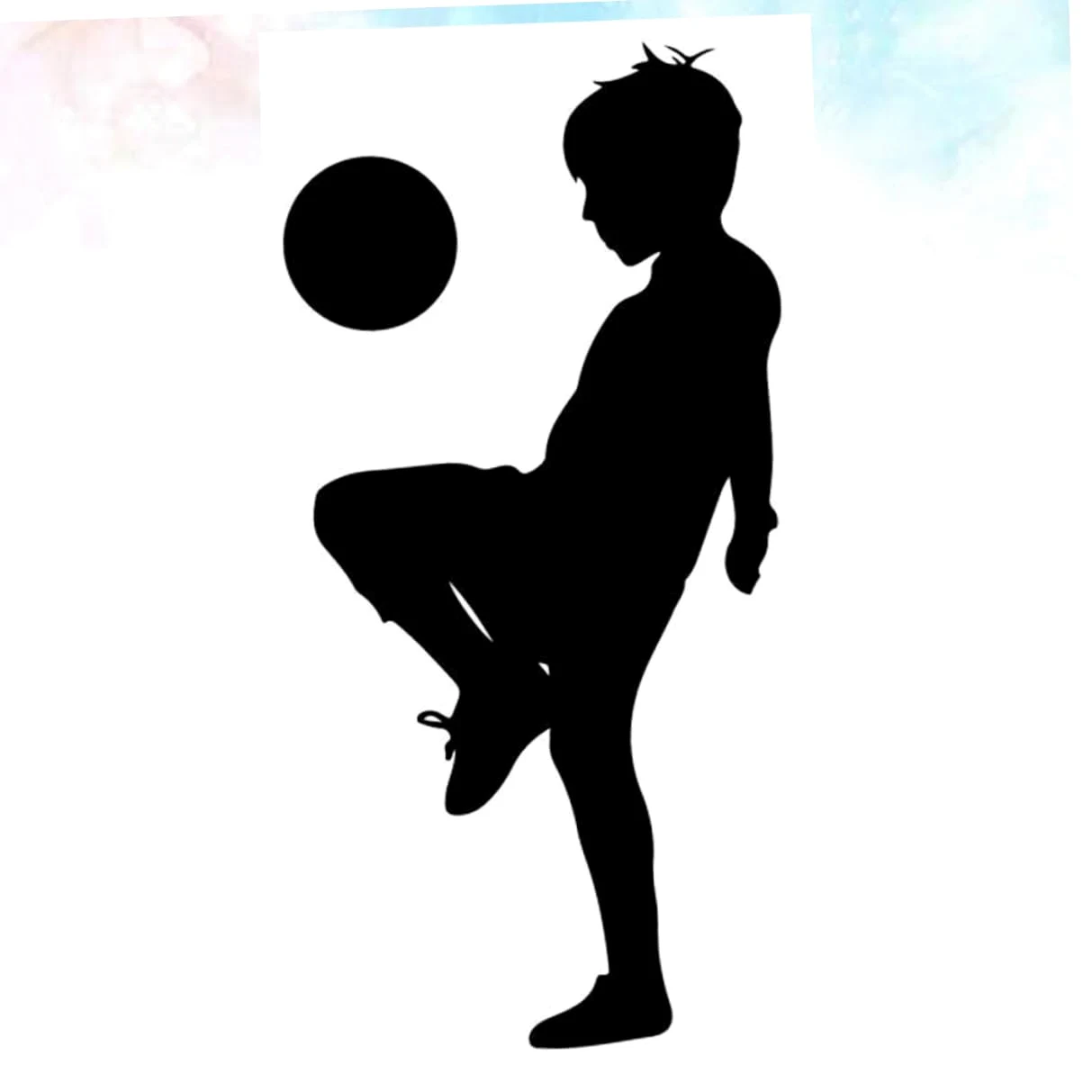 Angoily 3 Pezzi adesivo da parete calcio adesivi di calcio camera giocare calcio per adesivi neri decorazioni sport adesivi decorativi per ragazzi adesivi murali per Nero