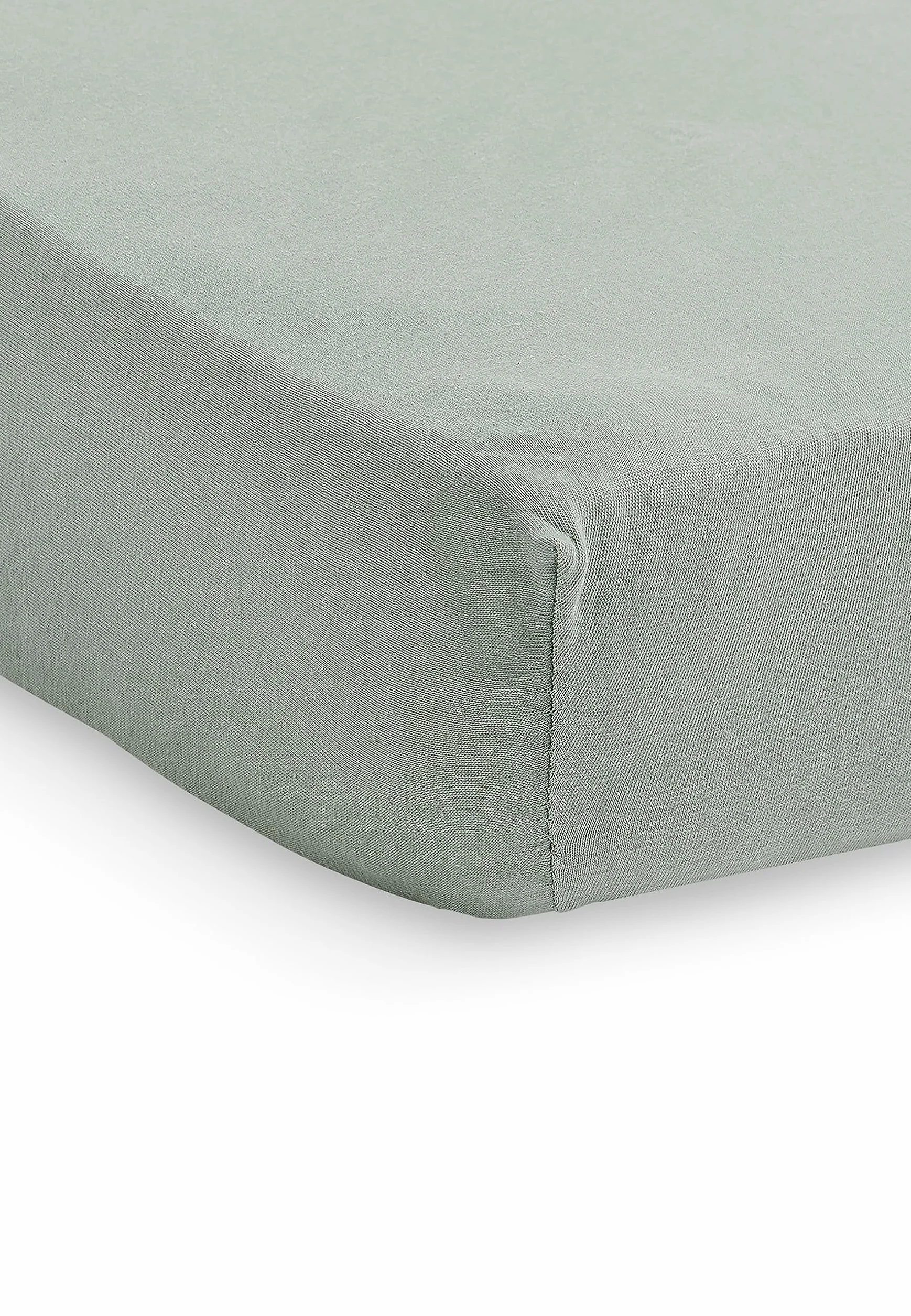 Jollein Lenzuolo in jersey con angoli elasticizzati per neonati, 100% cotone, 60 x 120 cm, verde 511-507-00095