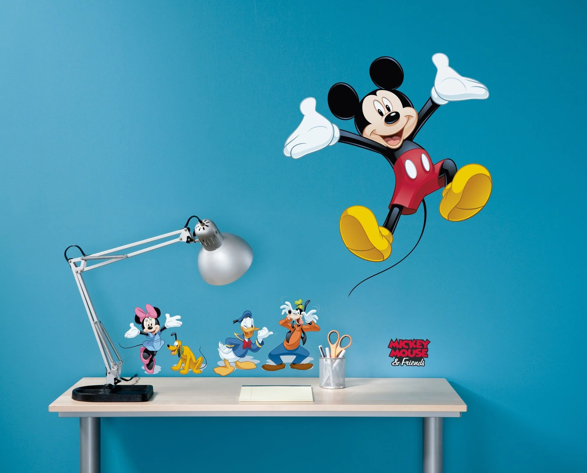 Wandtattoo - Mickey and Friends - Größe 50 x 70 cm - Komar, Kinderzimmer, Wandaufkleber, Wanddekoration, Wandsticker