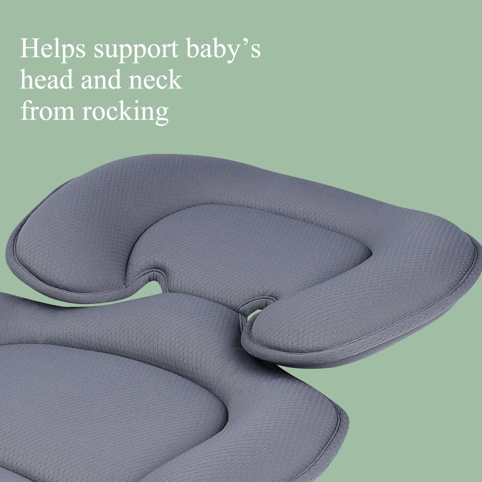Innokids Inserto per seggiolino auto per neonati, cuscino di supporto per la testa del neonato e cuscino di supporto per il corpo per neonati, macchinine e passeggini (Grigio)