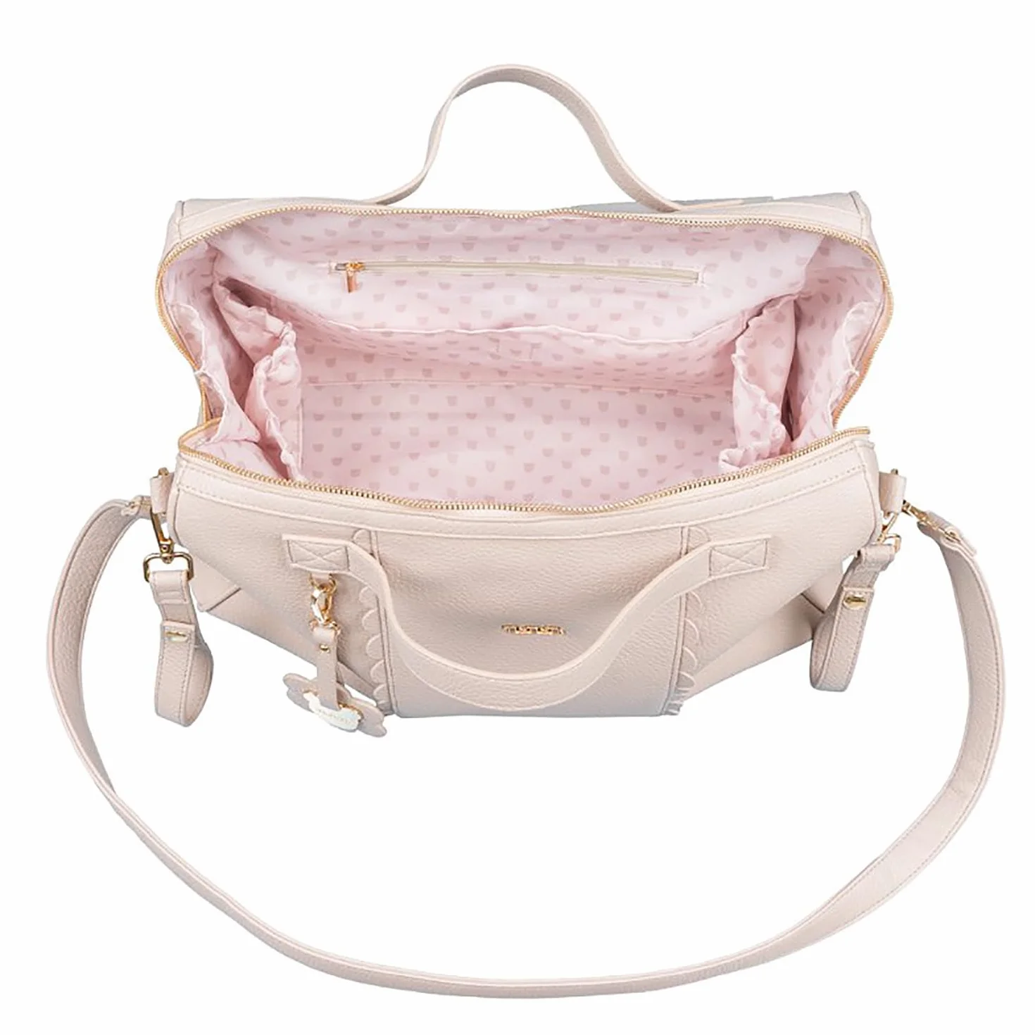 Borsa Passeggio Con Fasciatoio Beige