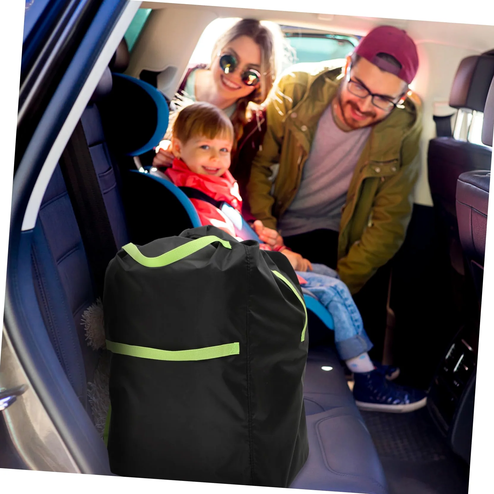 Hemobllo Borsa per Passeggino da Viaggio per Gate Check, Nera | Tessuto Oxford, Resistente All’acqua e Facile da Pulire, Doppie Spalline per Trasporto Semplice