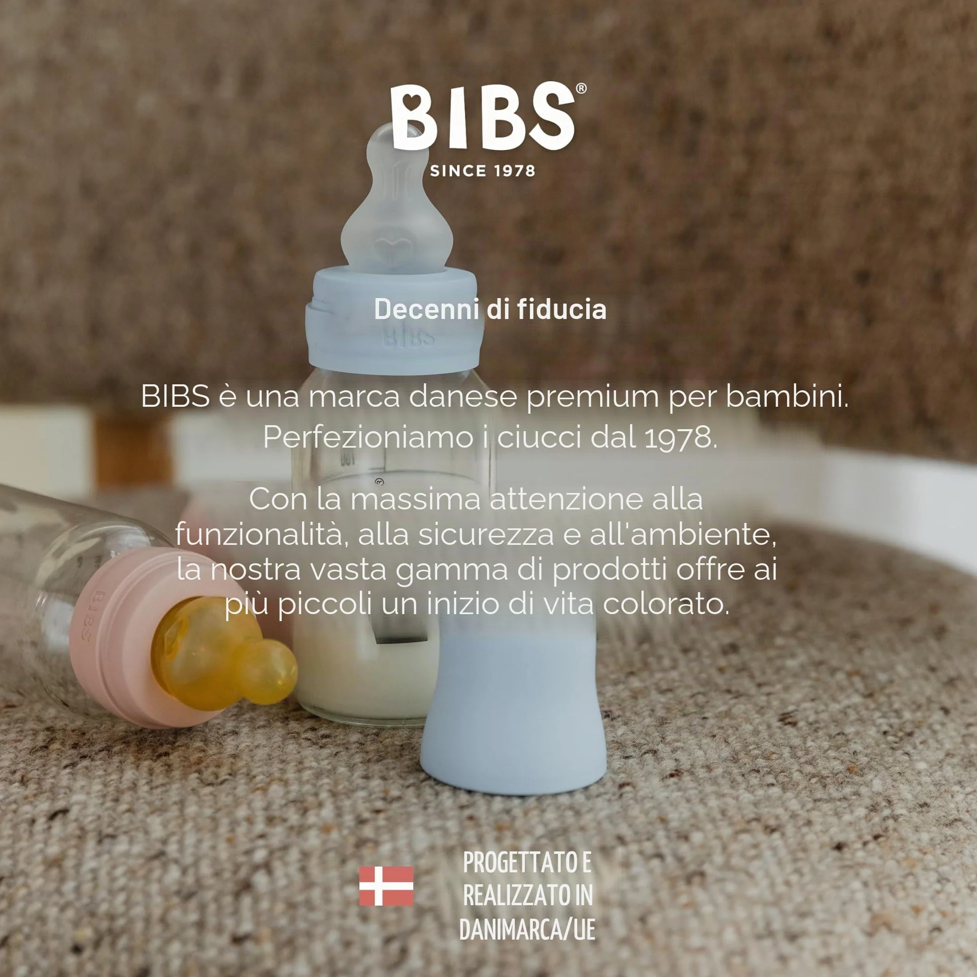 BIBS - Tettarelle per biberon, confezione da 2. Anti-coliche. Tettarelle extra per biberon BIBS. Tettarella rotonda. - Silicone, flusso medio