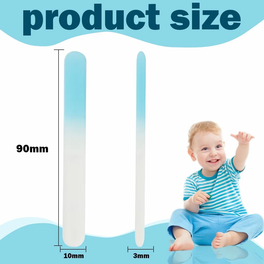KYLOS Lime Per Unghie In Vetro Per Bambini, Confezione Da 2 Pezzi, Per La Cura Dei Bambini, Per Le Unghie Dei Bambini E Le Mamme
