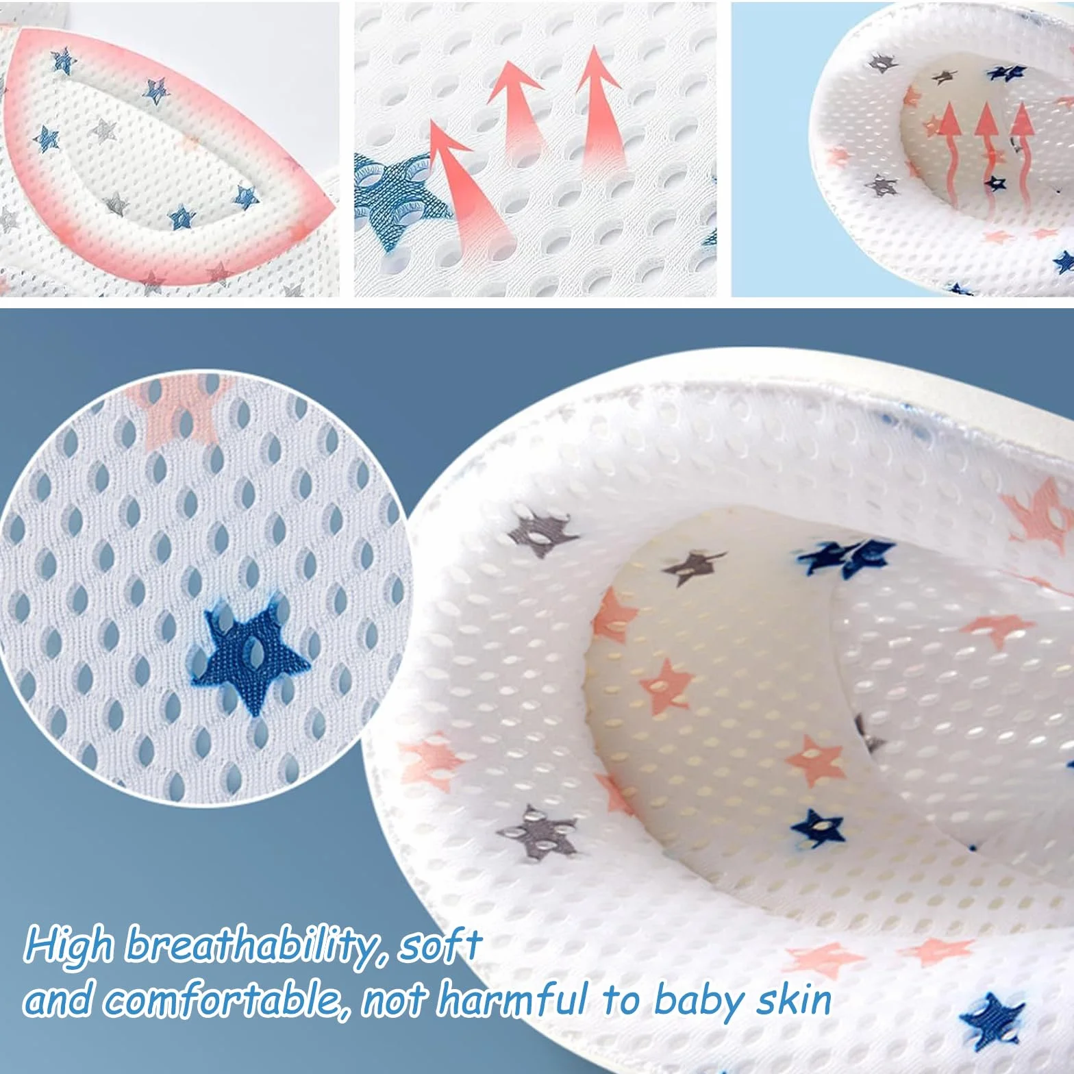 1 pc Tappetino per il bagnetto Neonato,Cuscino Bagnetto Neonato Universale Rete Bagnetto Sedile Inserto Bagnetti per Bambini, Antiscivolo, Morbida e Galleggiante,Traspirante e Delicato