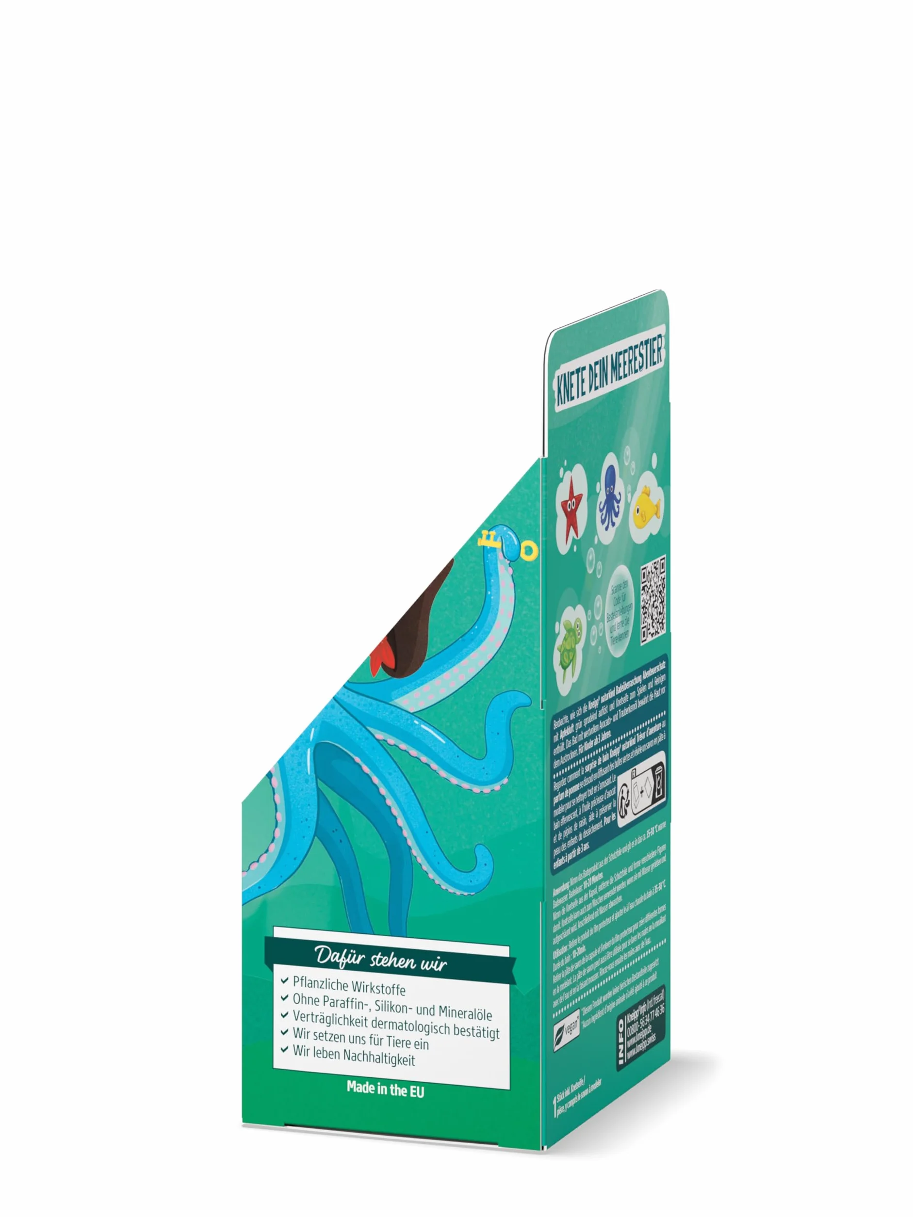 Kneipp Naturkind - Palla da bagno per bambini con sorpresa, con sapone per impastare e pulire, 1 pezzo