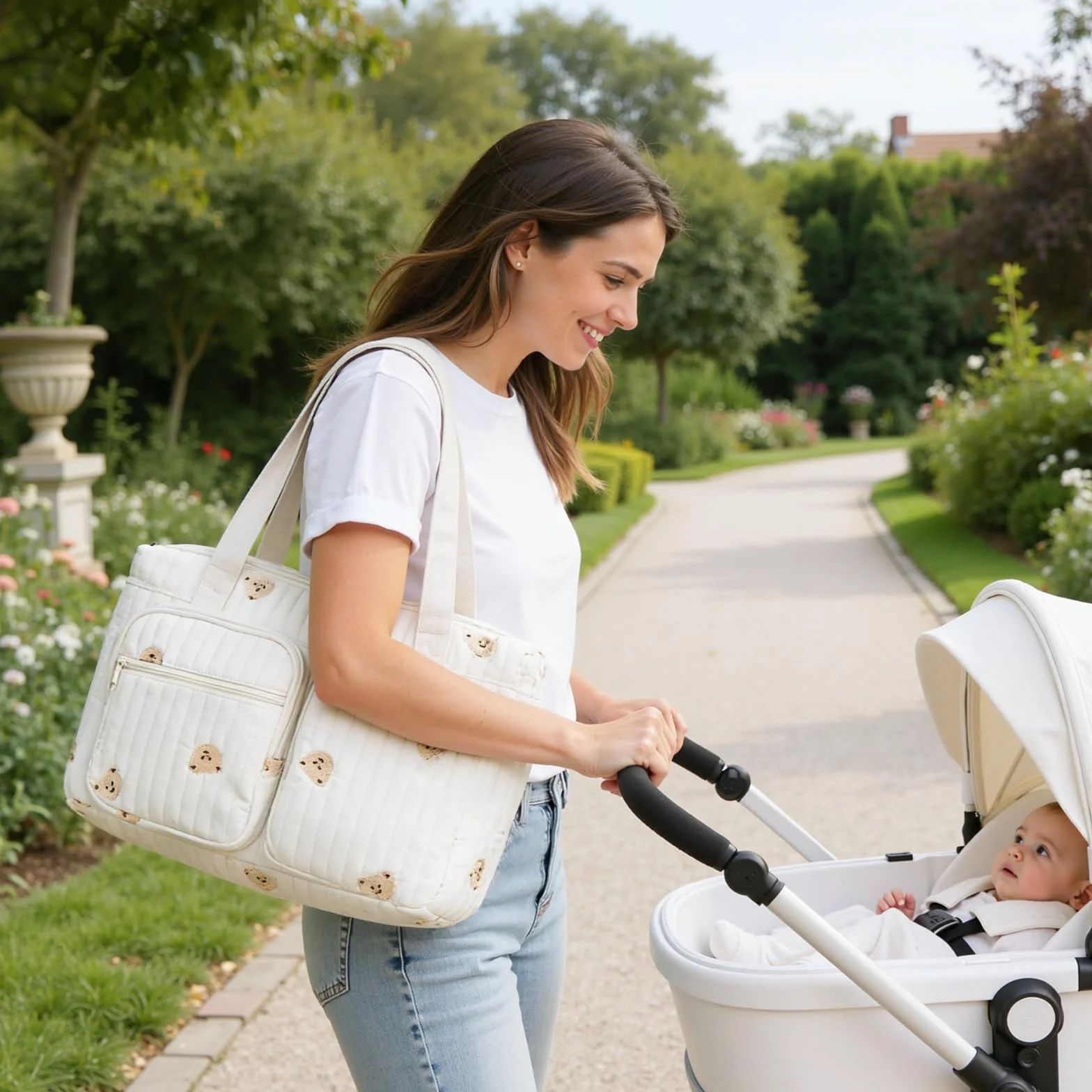 Borsa per Pannolini Multiuso per la Mamma: Borsa per Maternità e Neonato - Borse per Pannolini imbottite leggere per Maternità e Cambio del Bambino per l'ospedale