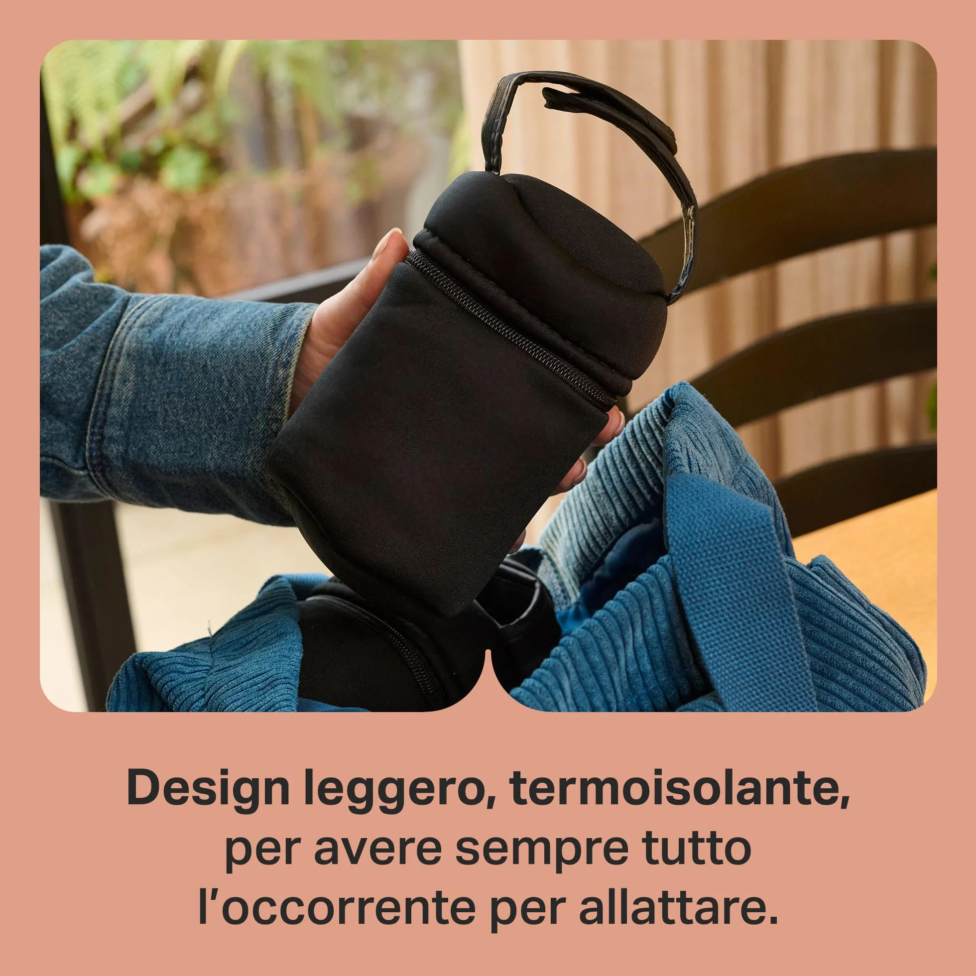 Tommee Tippee Portabiberon termici per biberon Natural Start, confezione da 2, portatili e leggeri, mantengono l’acqua calda o fredda, con cinghia regolabile