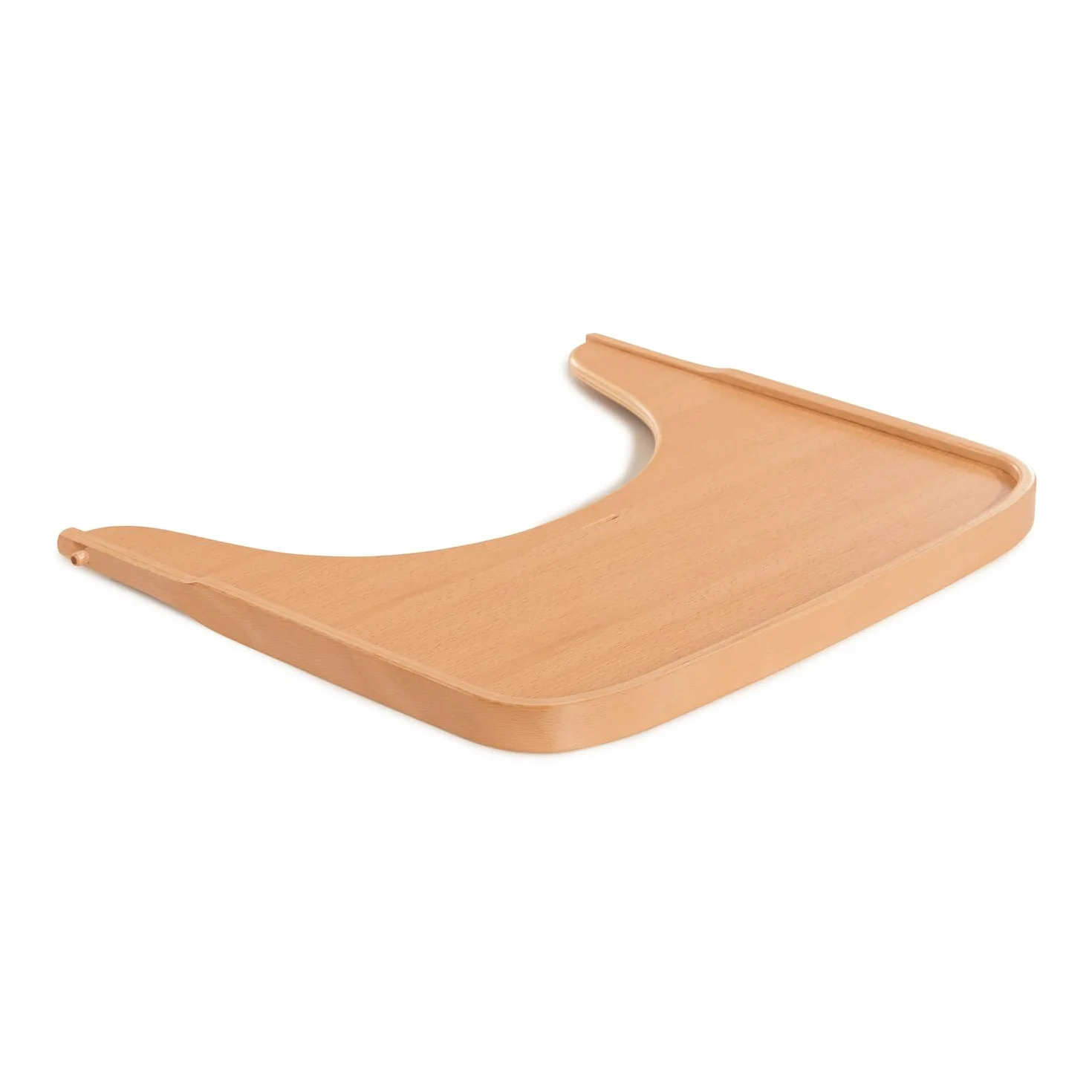 hauck Alpha Wooden Tray, Marrone Naturale - Vassoio in Legno Compatibile con Seggiolone Pappa Alpha+ e Beta+ per Bambini 6-36 Mesi, con Bordo Rialzato e Cert. FSC®