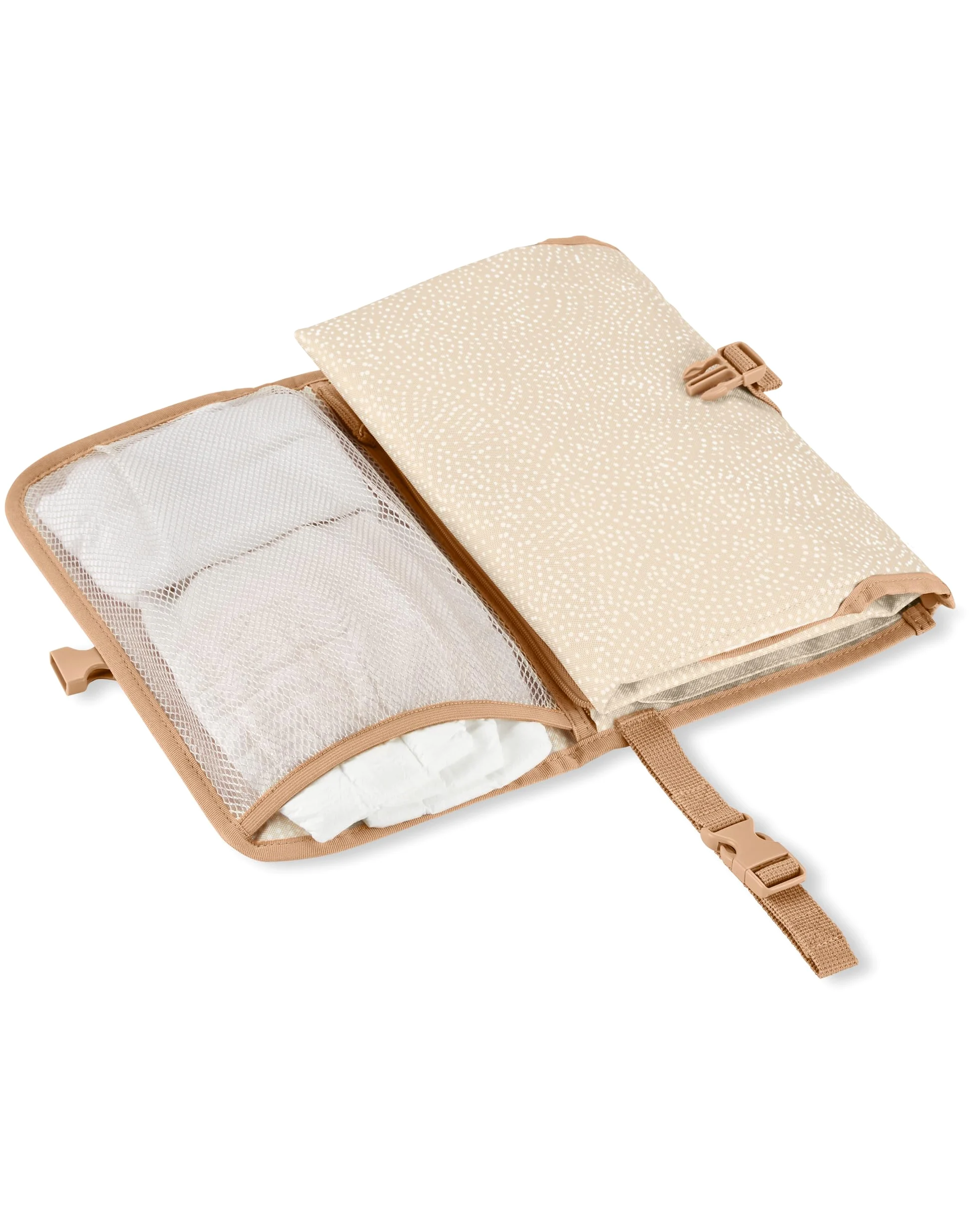Skip Hop Fasciatoio portatile, Pronto, beige a pois