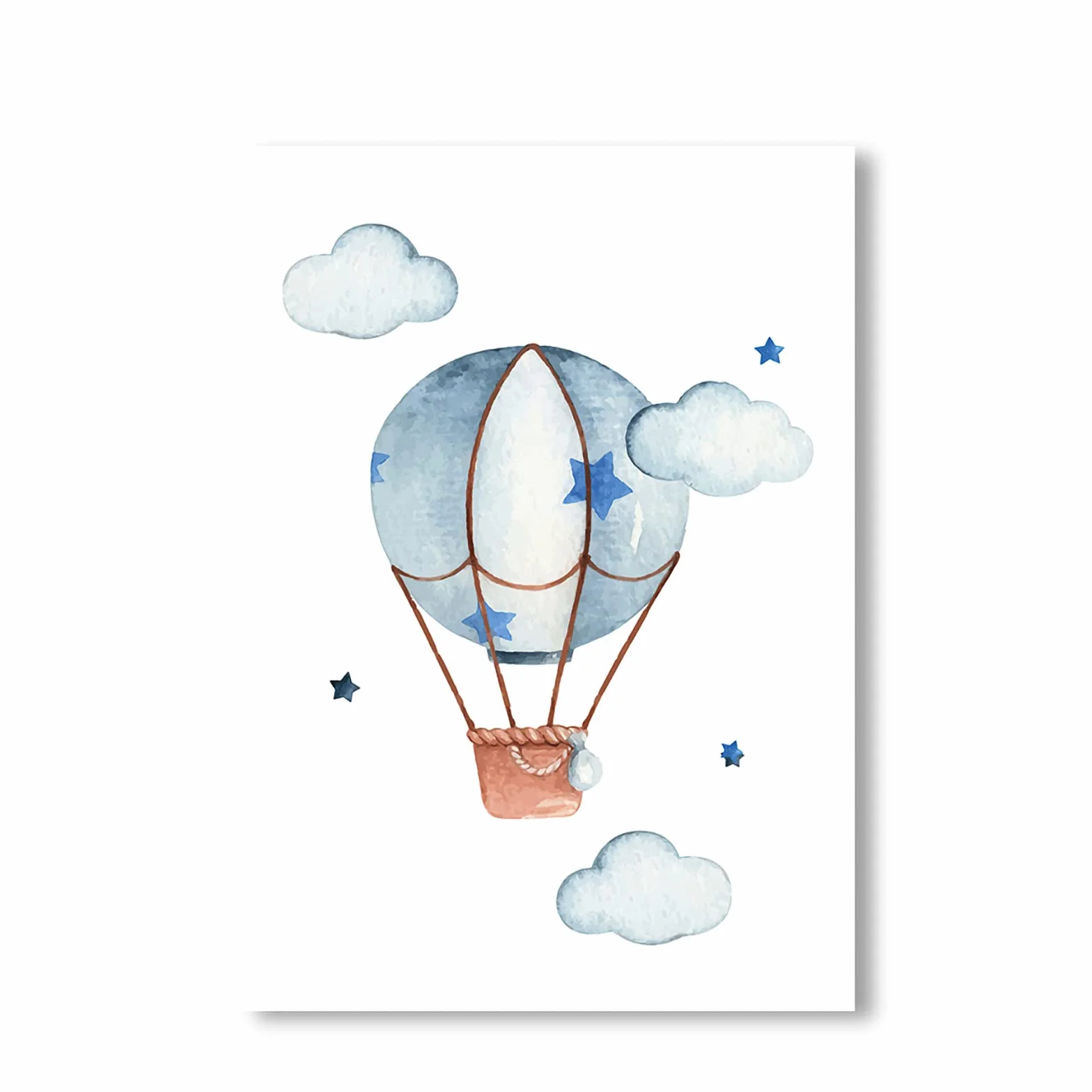 CULASIGN Set di 3 poster per cameretta dei bambini, formato A4, senza cornice, decorazione da parete per bambini, immagini per bambini, auto, aeroplani, palloncini caldi (DEF, 30 x 40 cm)