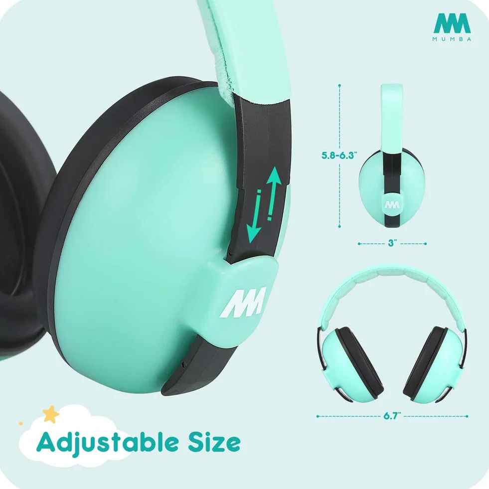 Mumba Unisex Baby Modern, Aqua, Medium (confezione da 1)