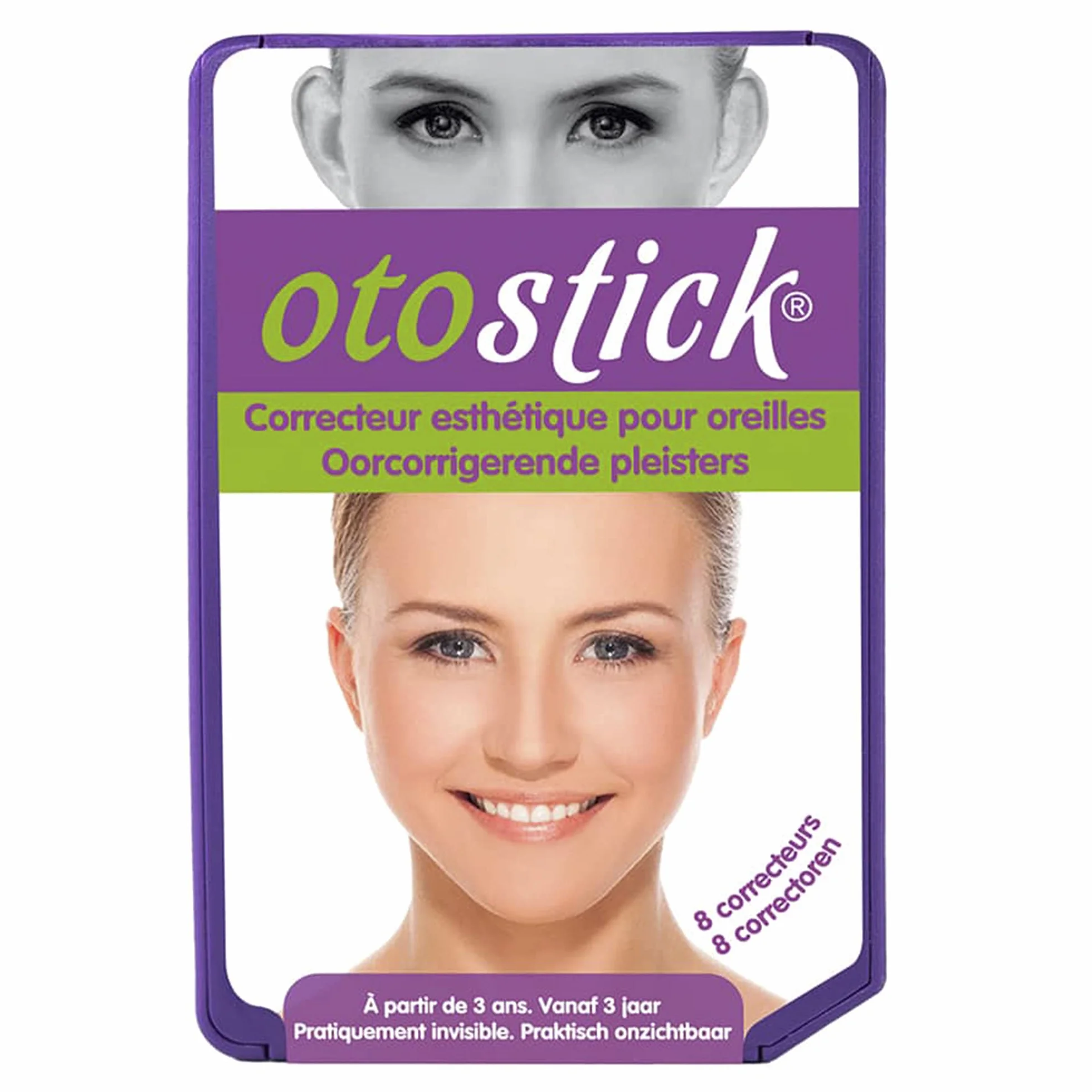 Otostick - Correttore cosmetico per orecchie a sventola, a partire dai 3 anni di età (Confezione da 8)