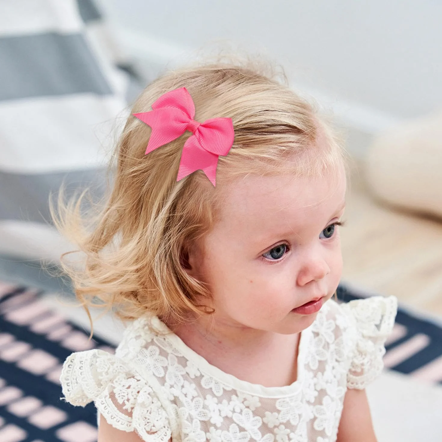50 fermagli per capelli, copricapo per bambini, graziosi fermagli per capelli, con fiocco colorato, accessori per abbigliamento