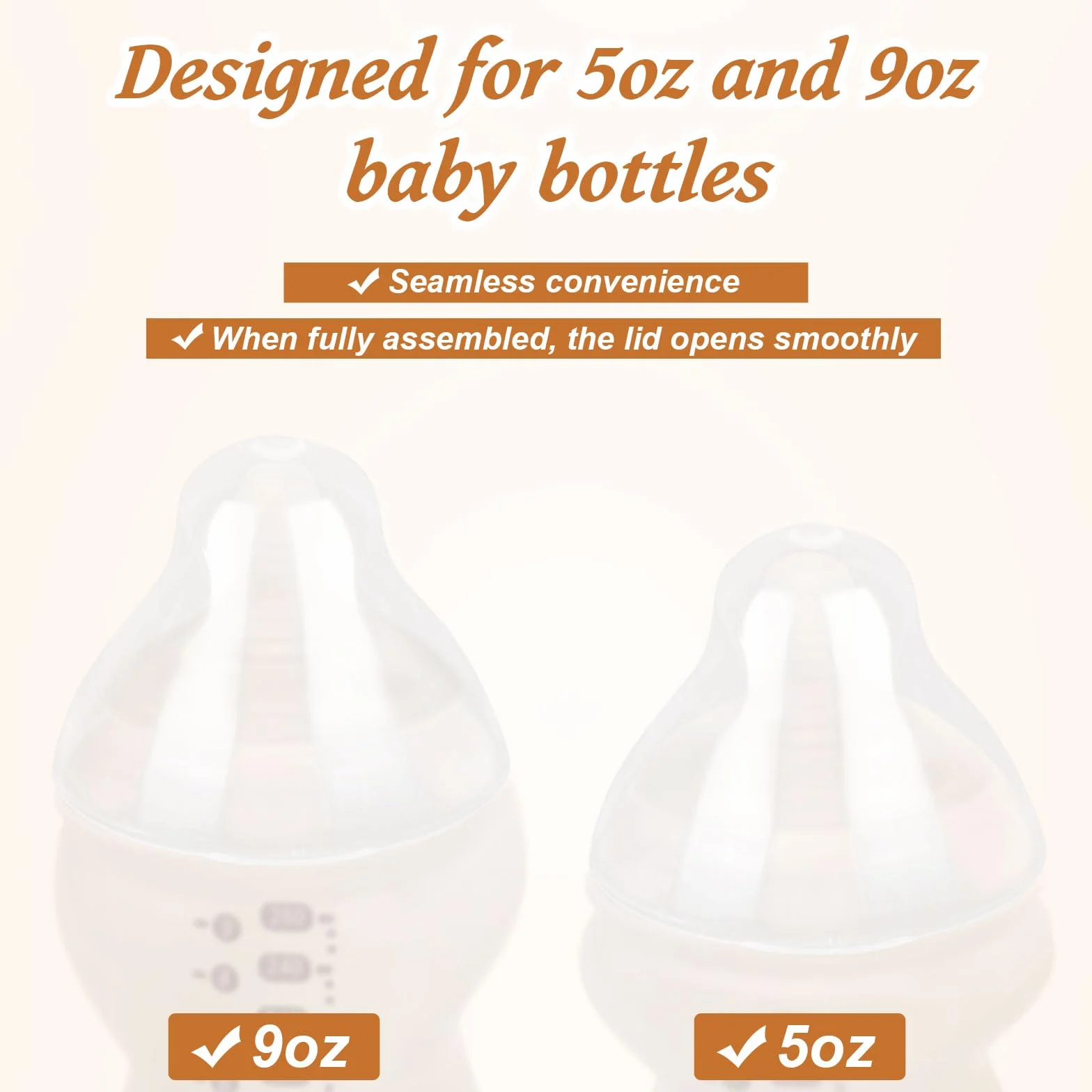 lasuroa 4pz Tappi di Ricambio Bottiglie Bambini per Tommee Tippee, Sigillo Antigocciolamento e Tappi Senza BPA Progettati per Bottiglie da 5oz e 9oz