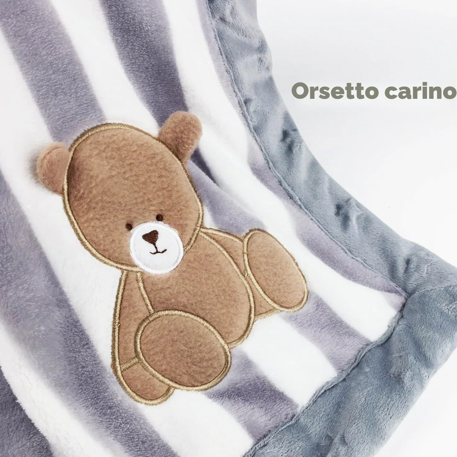 Lussuosa coperta in flanella per neonati, extra morbida e calda, a doppio strato, per carrozzina o culla