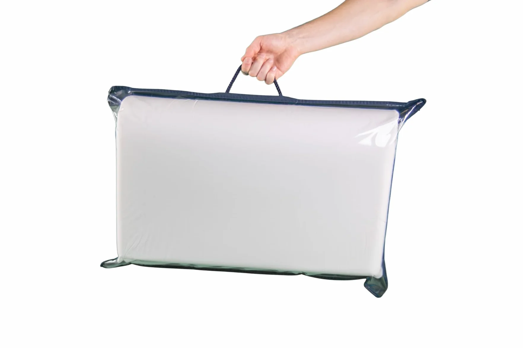 GHIOCUSCINI | Materasso Culla Neonato, Culla Pieghevole CAMPEGGIO, Materasso Bambino 100% Cotone, Fantasia BIANCO, Sfoderabile e Lavabile, 60 x 120 cm, Alto 4.5 cm, Made in Italy