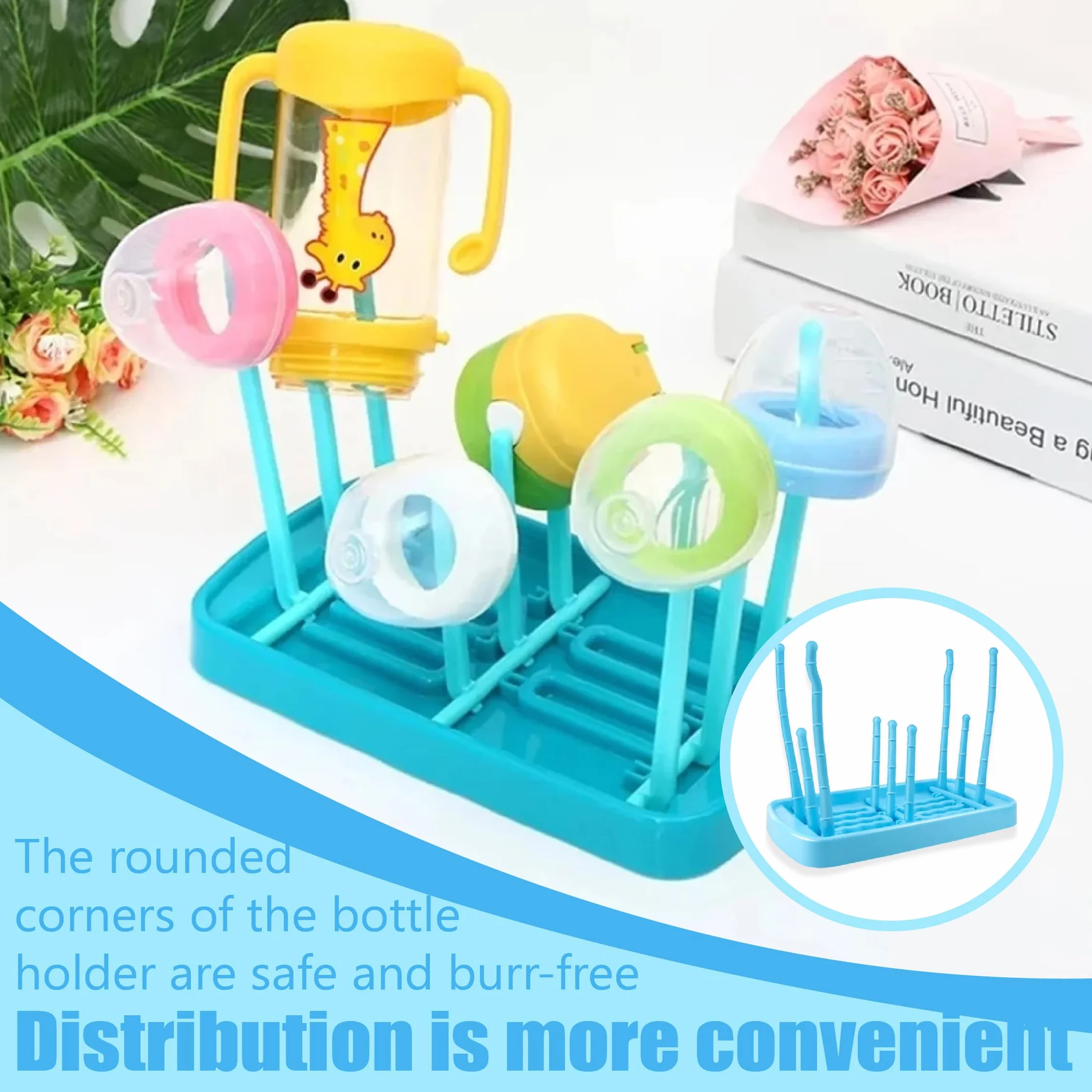 1 PCS scola borracce scolabottiglie scola biberon scolabottiglie per borracce porta biberon per tappi di bottiglie capezzoli accessori per bicchieri