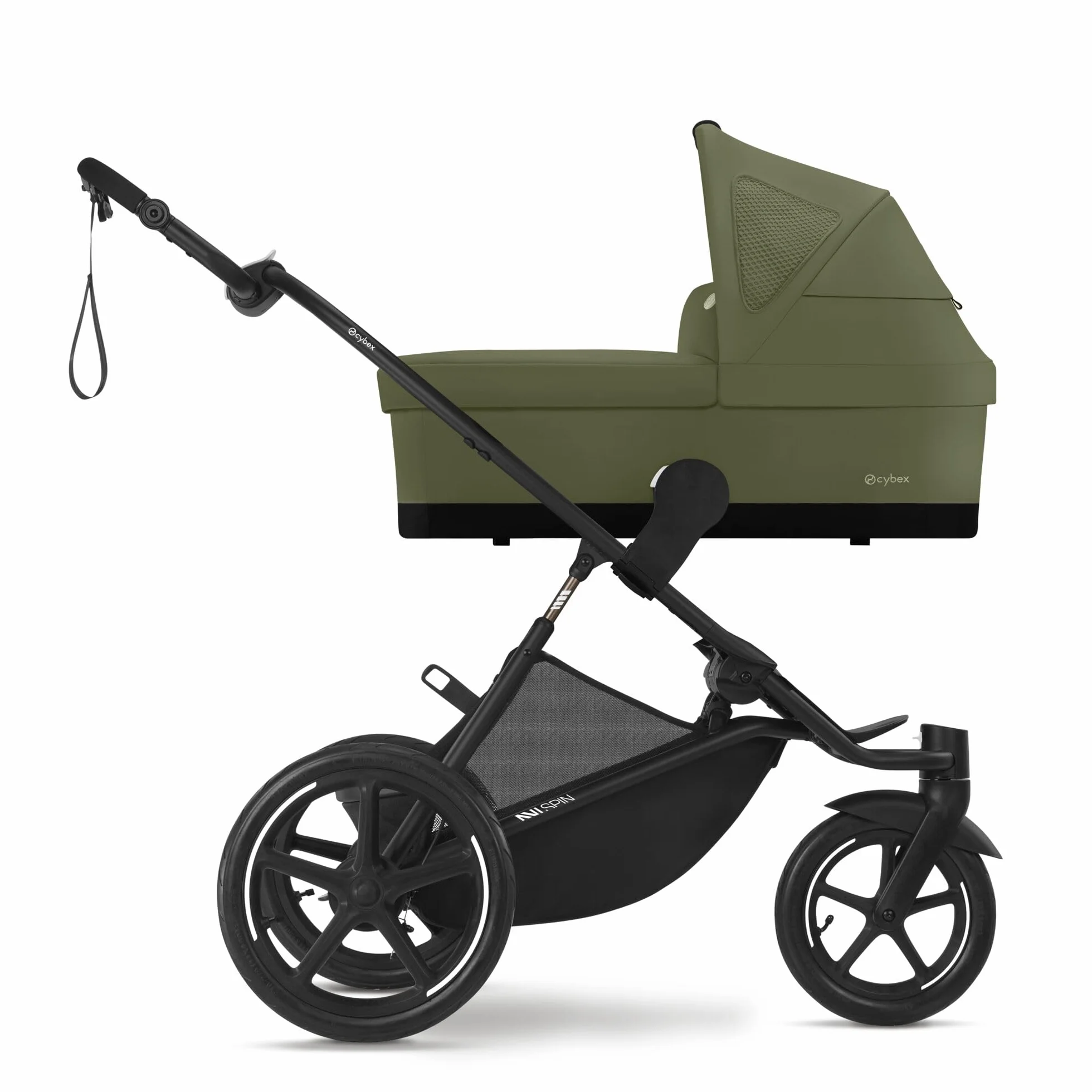 CYBEX Navicella Gold COT S, dalla nascita a circa 6 mesi (max. 9 kg), per CYBEX AVI Spin e Eezy S Twist +2, verde muschio