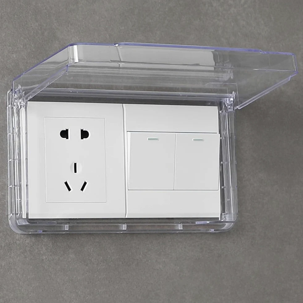 copripresa Impermeabile, Copripresa Impermeabile Sottile for la Parete del Bagno(Clear)