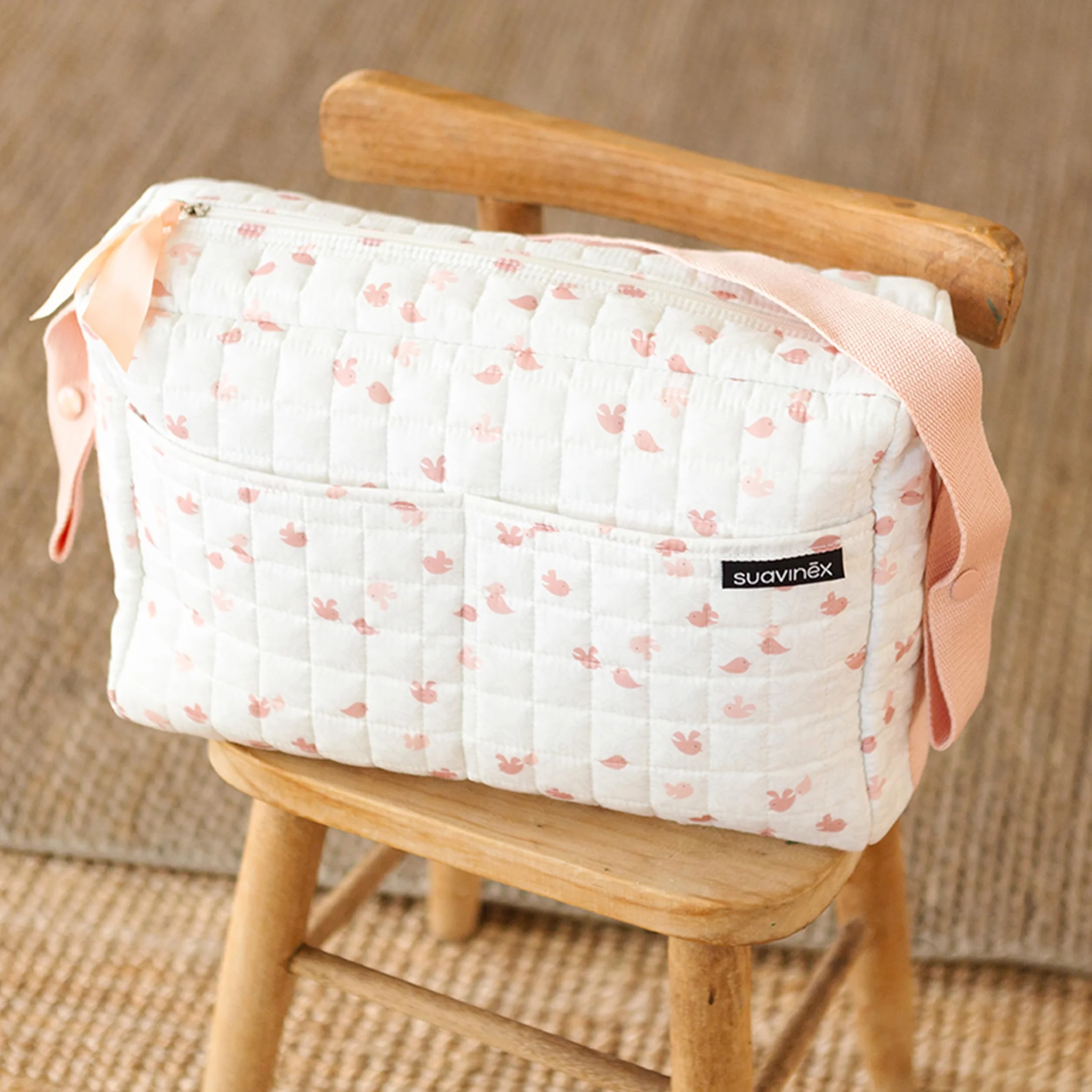 BOLSO COSMÉTICA BEBÉ CORAL LOTE 6 pz