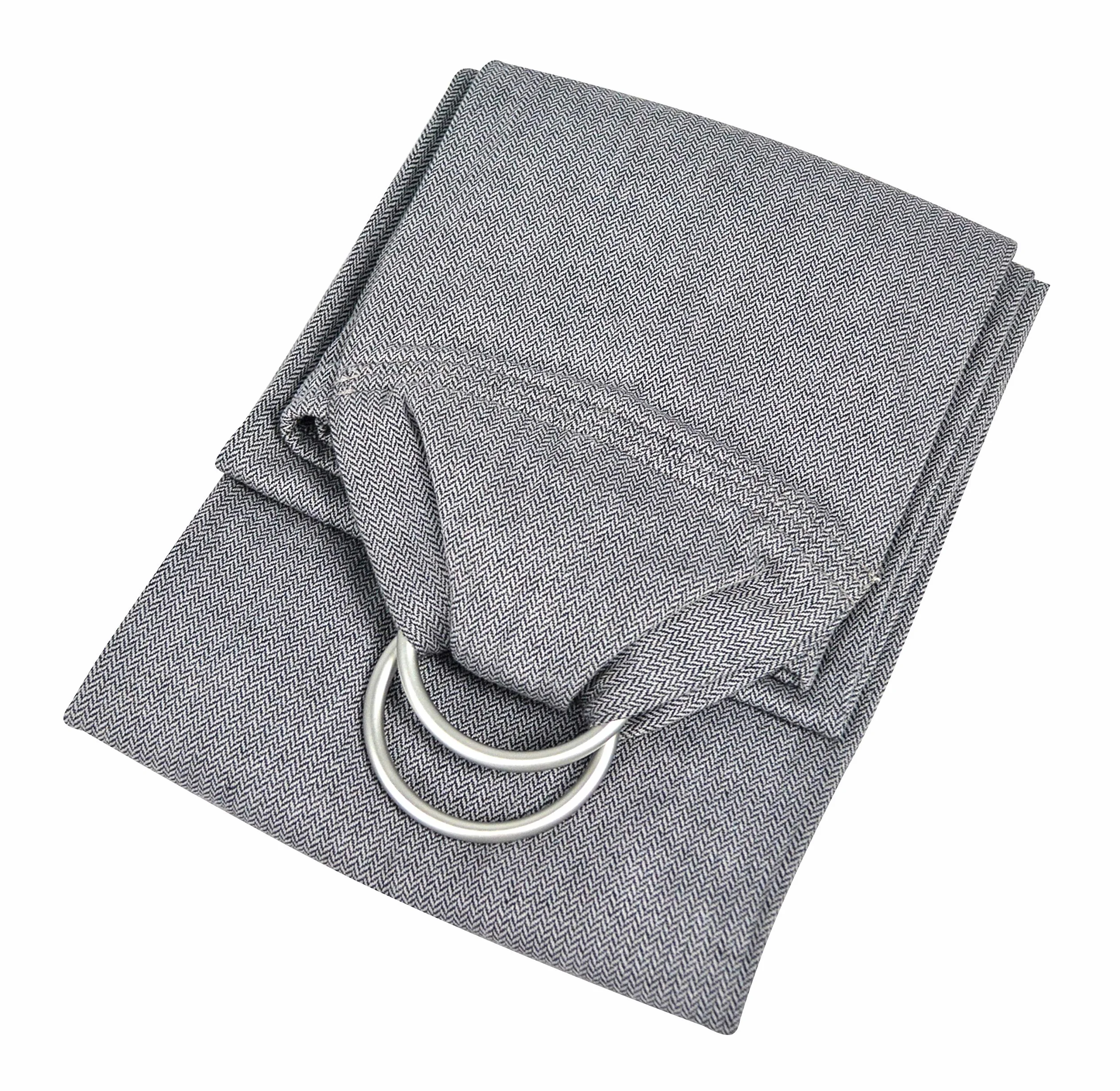 AMAZONAS AZ-5060237 Ring Sling Grigio 180 X 70 Cm - Marsupio a Fascia con Anelli - 600 g