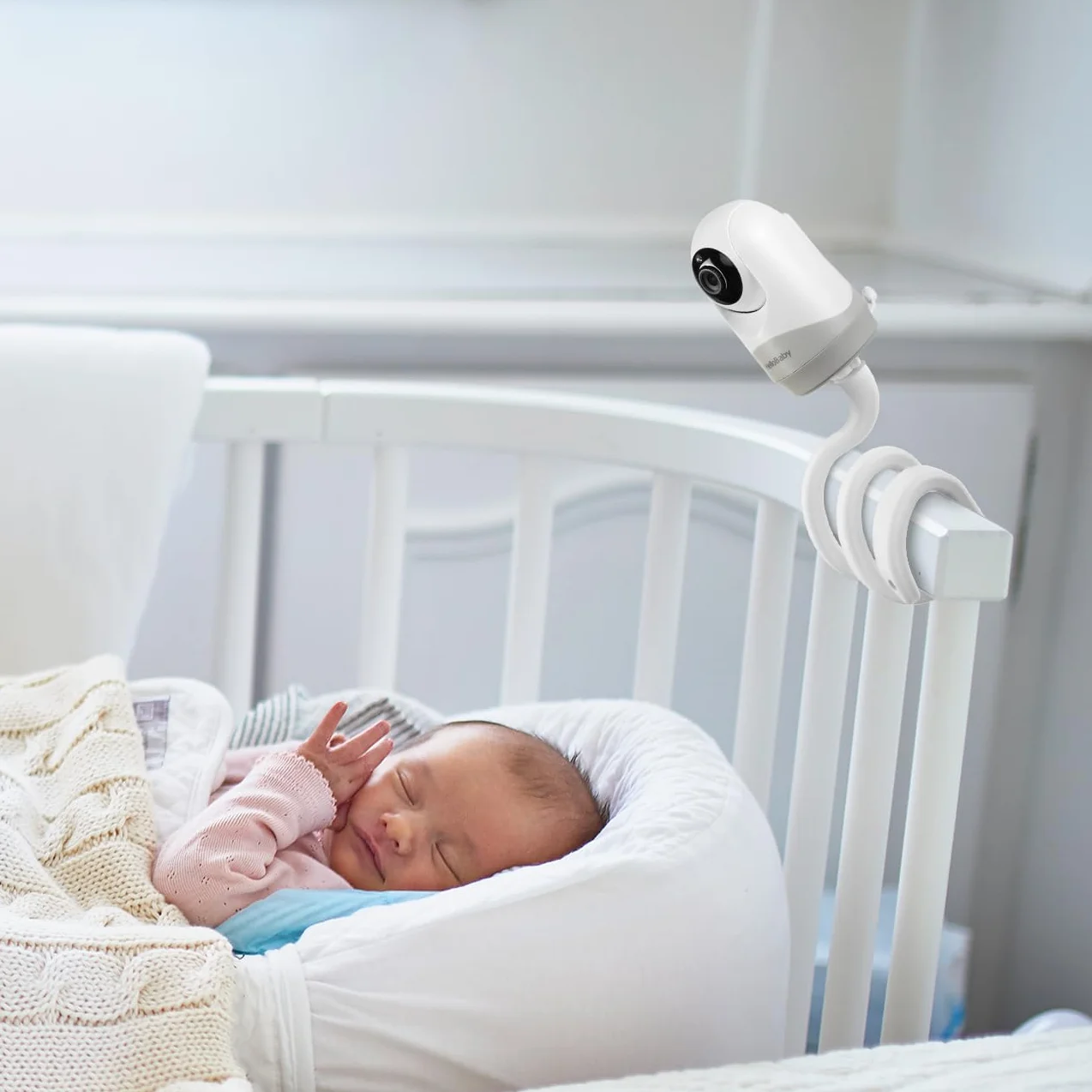 Supporto per baby monitor Hello Baby Video, supporto flessibile per baby monitor Baby Monitor Supporto per videocamera per lettino, compatibile con HelloBaby Monitor