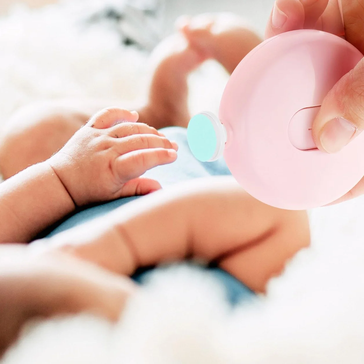 Housoutil 12pezzi Testine Ricambio Lima Elettrica Neonato, Ricariche per Lima Elettrica Bambini, Verde, Adatto a Bambini 12 Mesi in Su