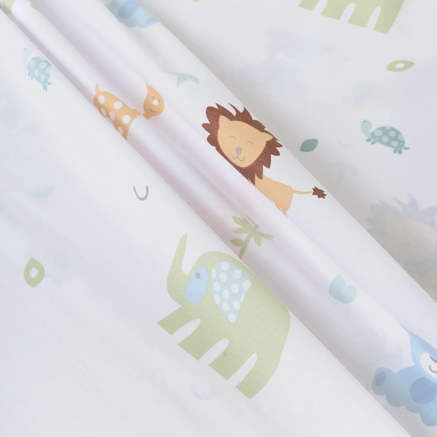 TRAMAS+ Set di Lenzuola per Culla e Miniculla, Lenzuola 100% Cotone Super Morbido per Bebè, Tessili per Cameretta 3 Pezzi con Disegni Allegri - Culla - 60x120 cm, Animales