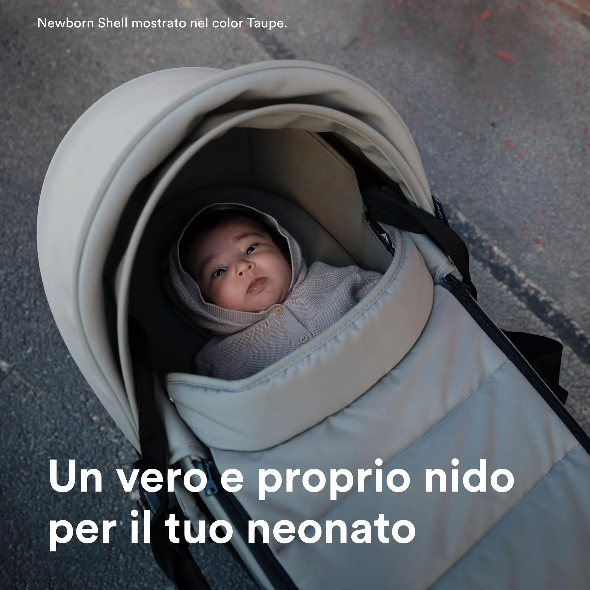 Stokke YOYO Newborn Shell, Nero - Per neonati fino a 6 mesi o fino a 9 kg - Include guscio semirigido, materasso doppio e coprigambe - Necessario telaio YOYO (venduto separatamente)