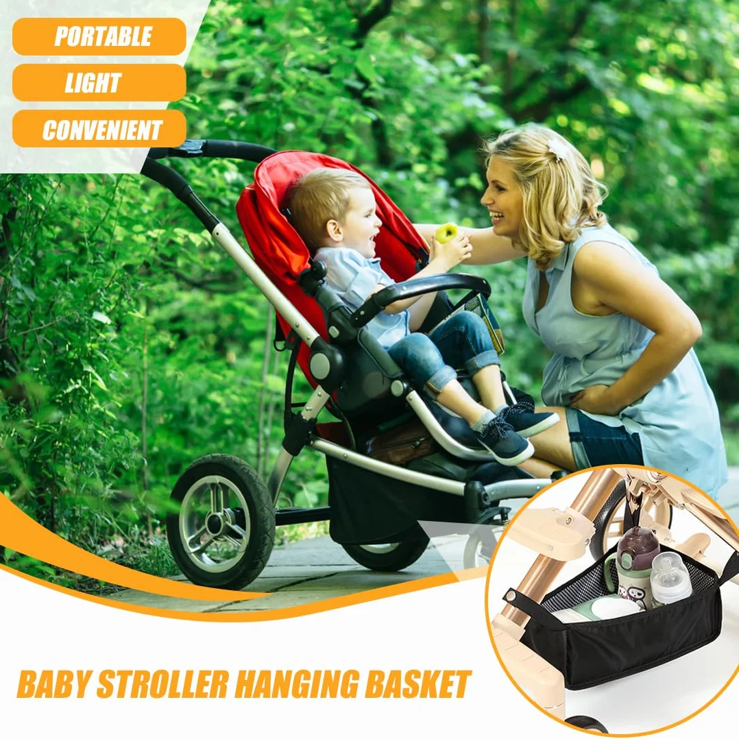 Resistente alla Polvere, Cestino per Passeggino, per Passeggino, Fondo da Appendere al Fondo del Passeggino, Borsa Organizer per Il Fondo del Passeggino, Passeggino Accessori cestello