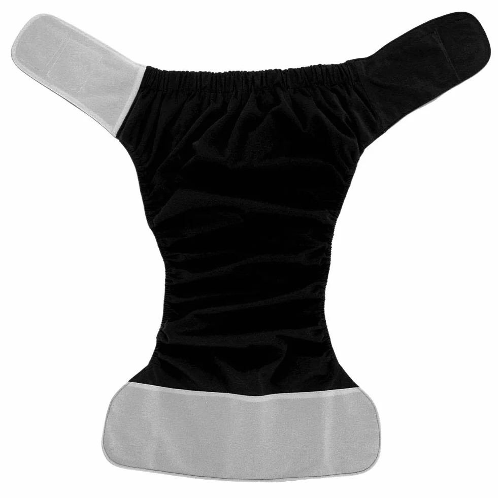 Couche Femme, Pannolini per Adulti con Pannolino Grande Regolabile Donna Blue305 Pannolino di Stoffa per Adulti Riutilizzabile Lavabile (Nero 404)