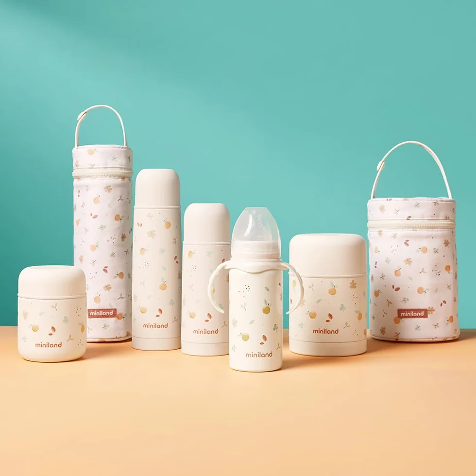 Miniland - Borsa Isotermica per Termos e Biberon da 700 ml per Bambini, Borsa da Trasporto con Manico, Ideale per Termos di Alimenti Solidi (Valencia)