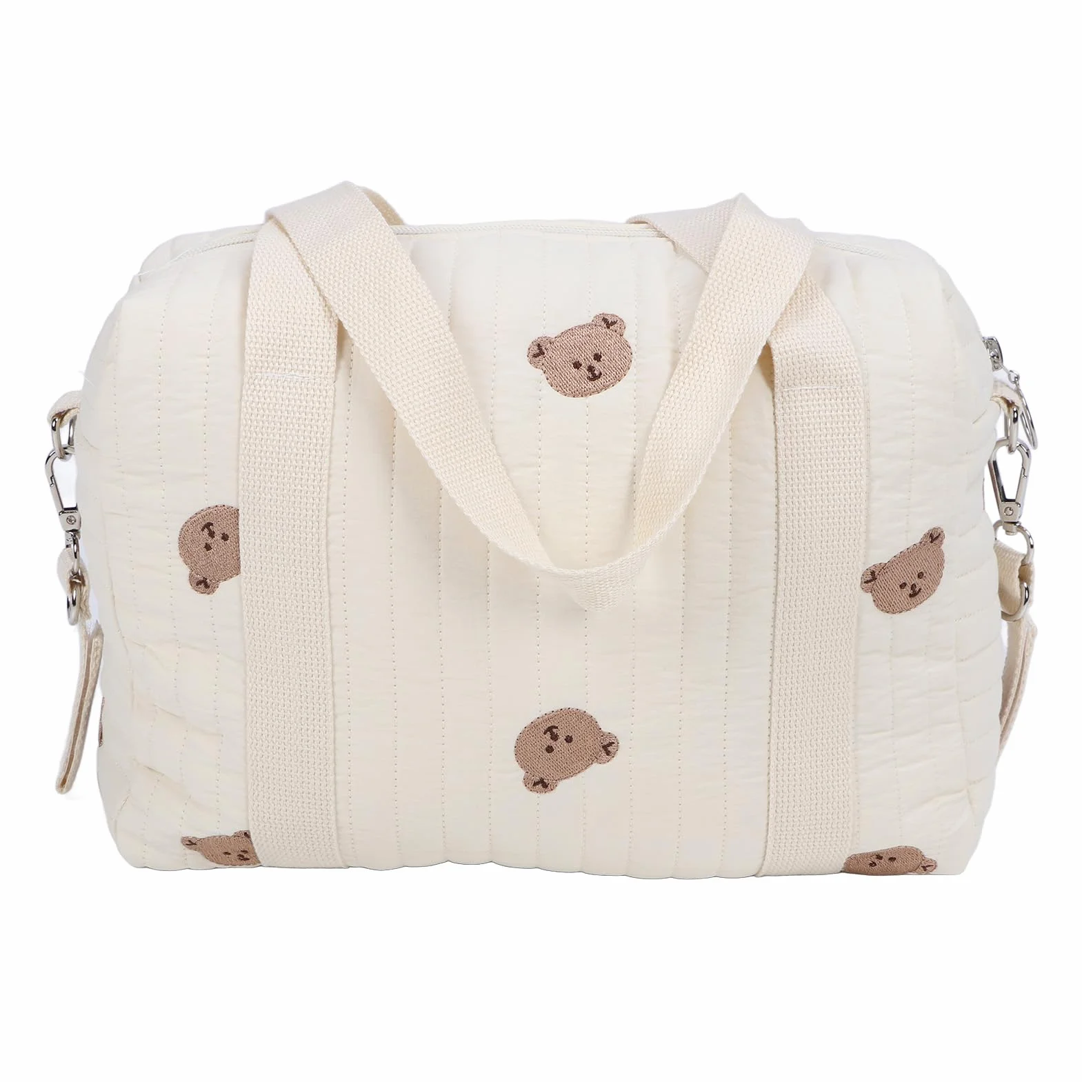 Akozon Passeggino Multifunzionale, Borsa per Passeggino Multiuso, Borsa per Pannolini Riutilizzabile con Ricamo Cerniera