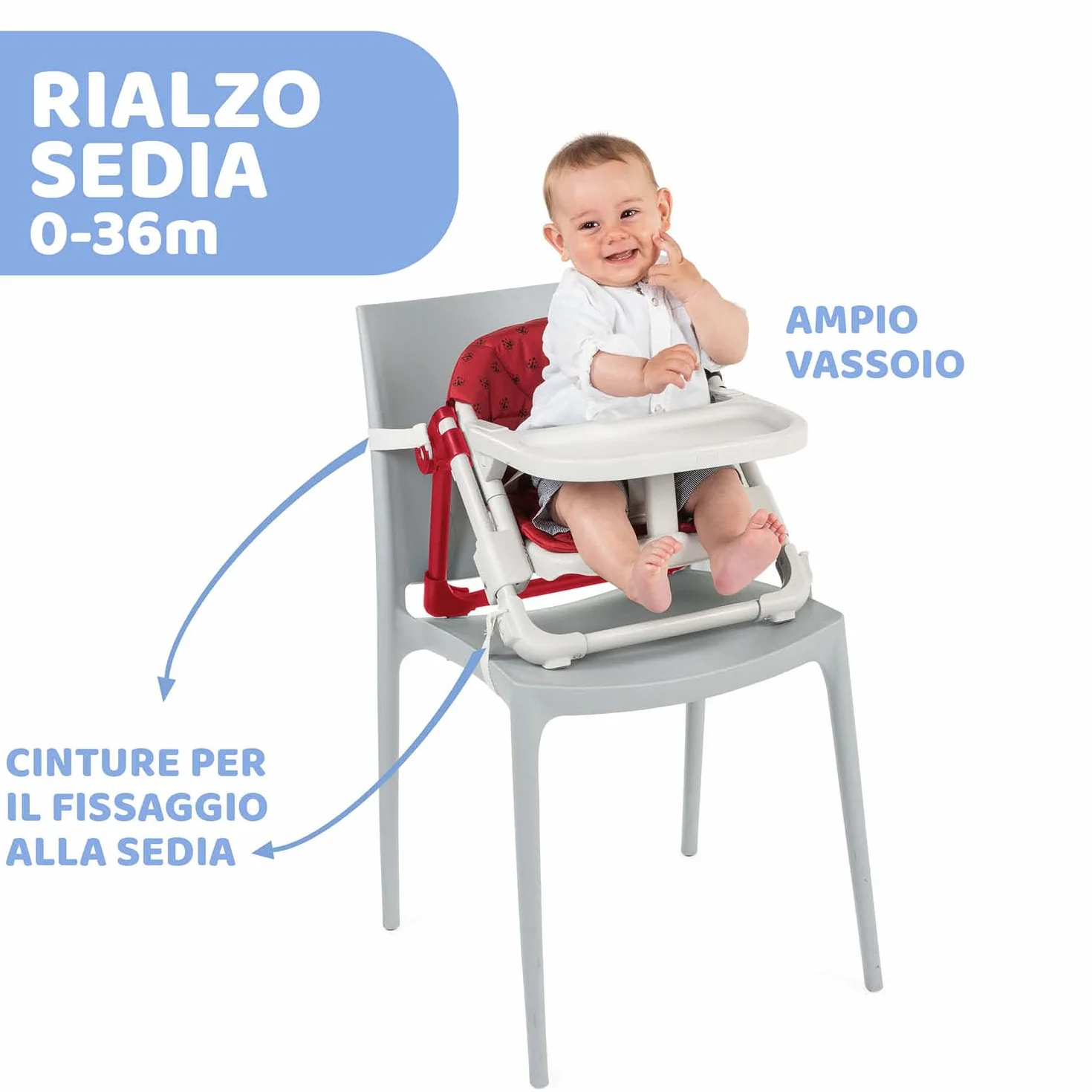 Chicco Chairy Booster Seat Lady Bug - 2.5 kg