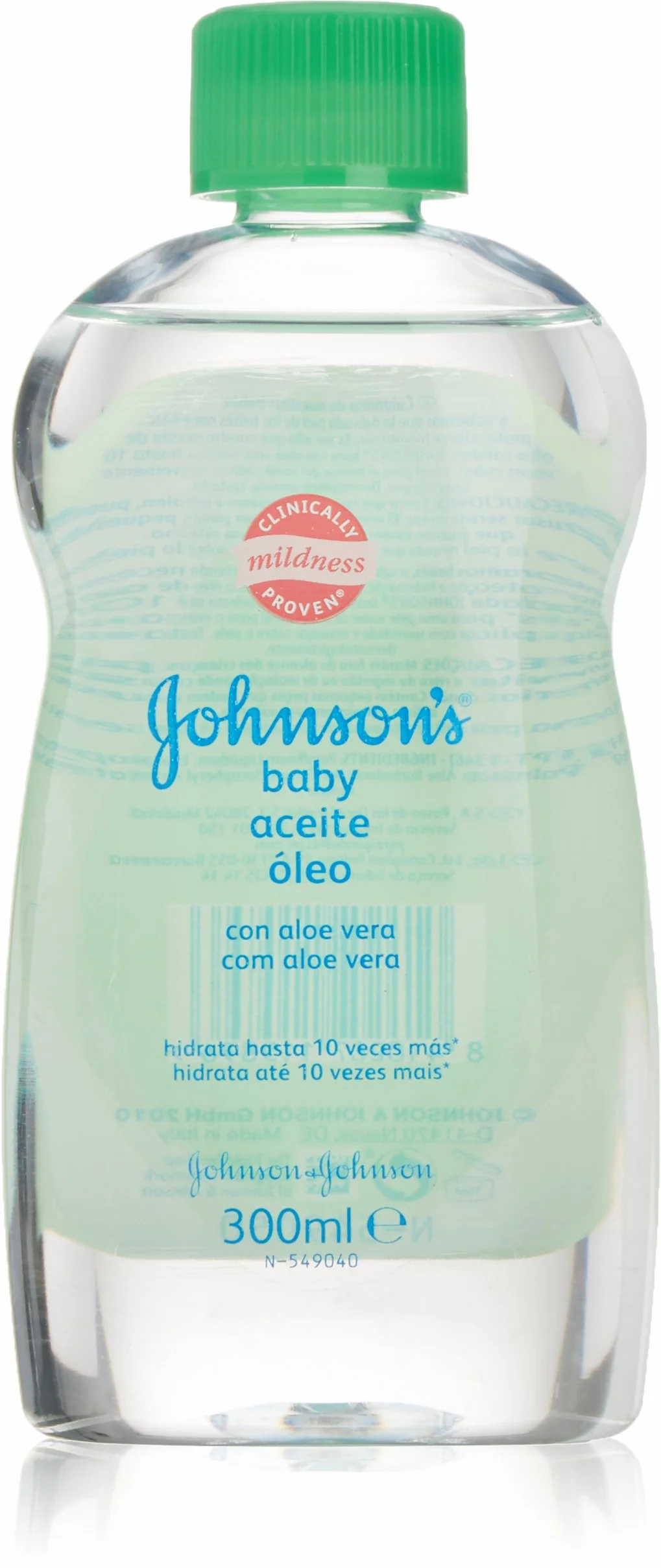 Johnsons Baby Aloe Vera Oil - 300Ml