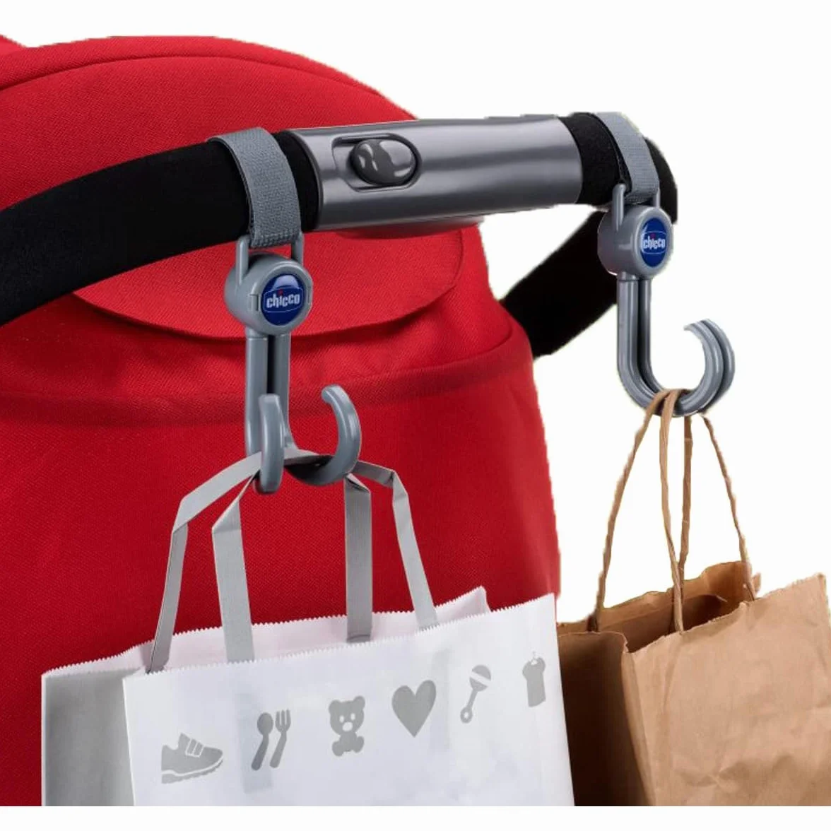 Chicco Ganci Universali per Passeggino, Grigio