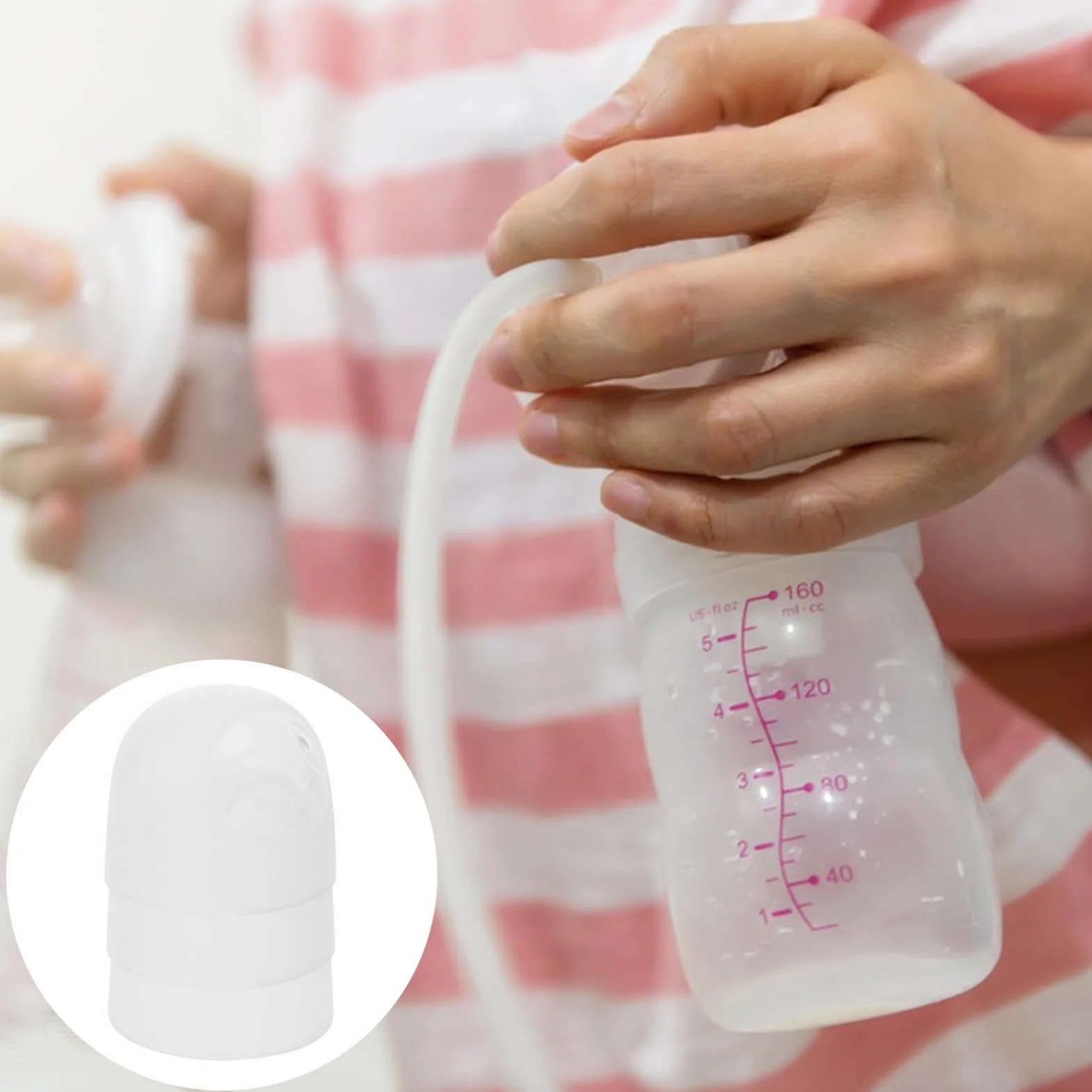 BESTonZON Set 3 Tappi Per Bottiglie Di Latte a Tenuta Stagna, Copri Bottiglia Anti-perdita in Plastica Riutilizzabili, Accessori Sostitutivi Per Bottiglie Domestiche
