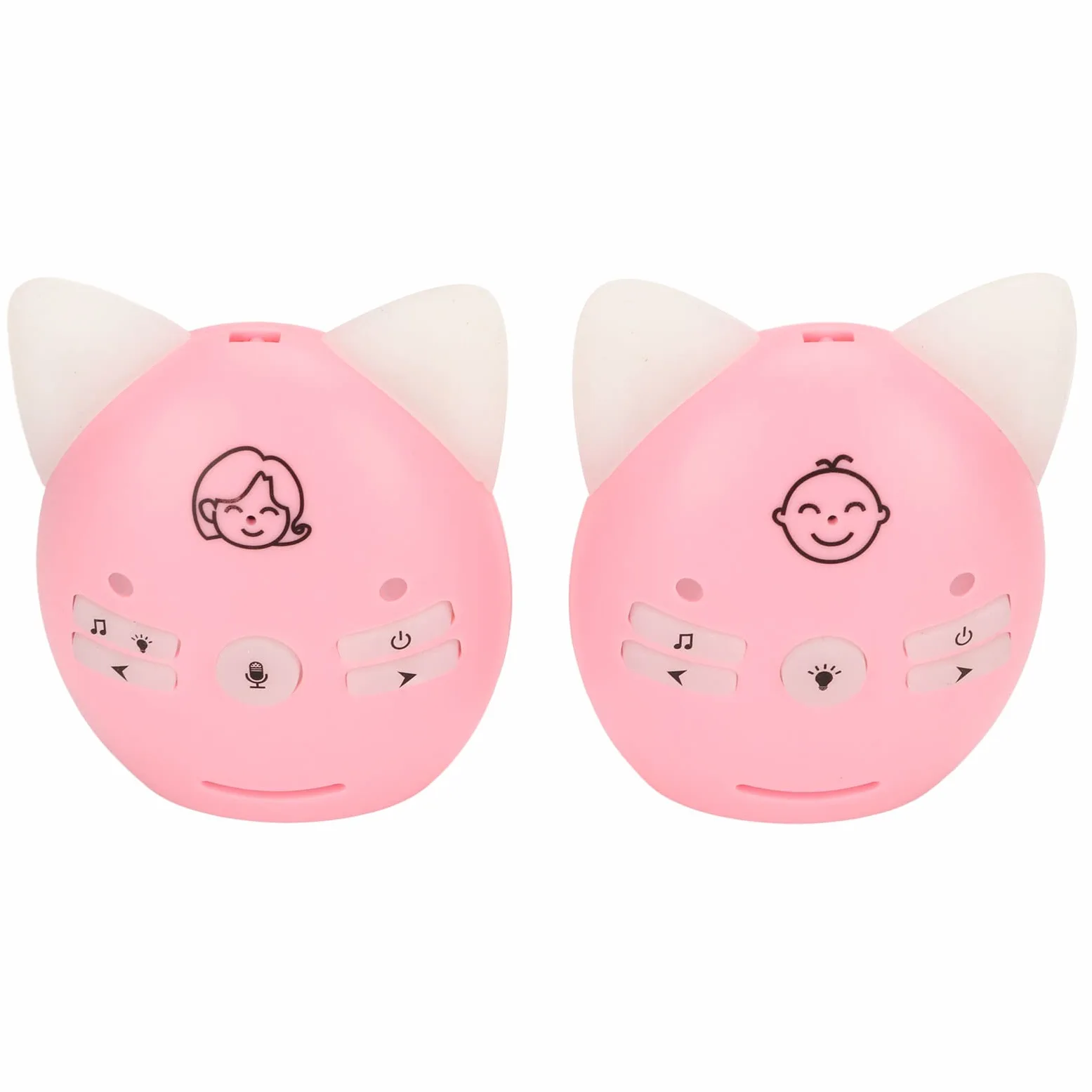 Baby Wireless Two Way Voice, Easy Carry 10dBm Audio Baby Monitor Suono Chiaro per la Casa (Rosa)