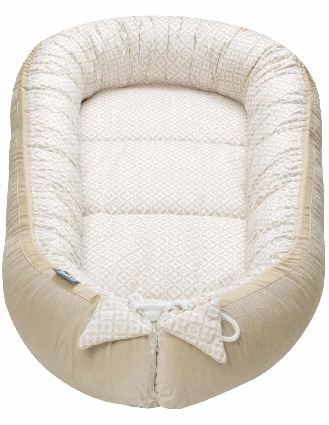 Bellochi Riduttore Lettino per Neonato, Riduttore per Culla - Antisoffoco, Cotone e Velluto - Cuscino Riduttore, Cocoon a Baby, Baby Nest - 90 x 60 cm (Lux)