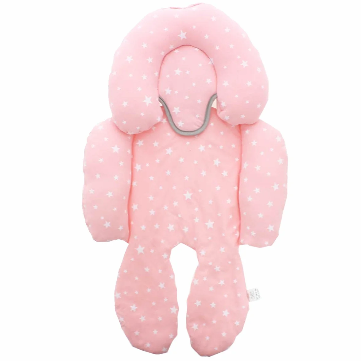 BEYBI® Riduttore bambino maglia cotone universale per navicella, seggiolino auto gruppo 0, passeggino e culla (rosa stellina bianca)