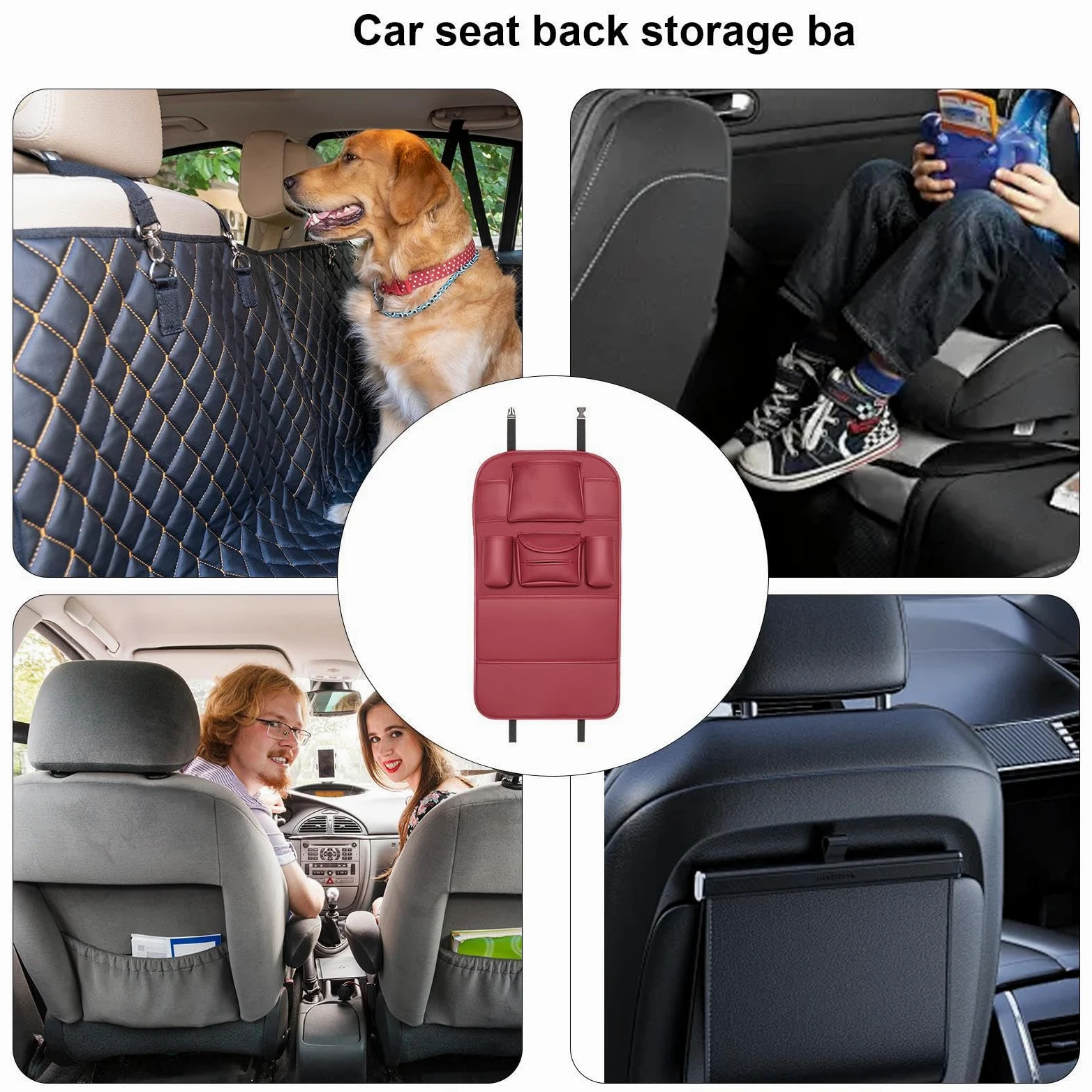 Generico Organizzatore Posteriore Auto Tasca Impermeabile Archiviazione | Organizzatore da Auto per Sedile Posteriore Per Auto SUV Furgone Viaggio Camping Guida Lunga Distanza Avventura All'Aperto
