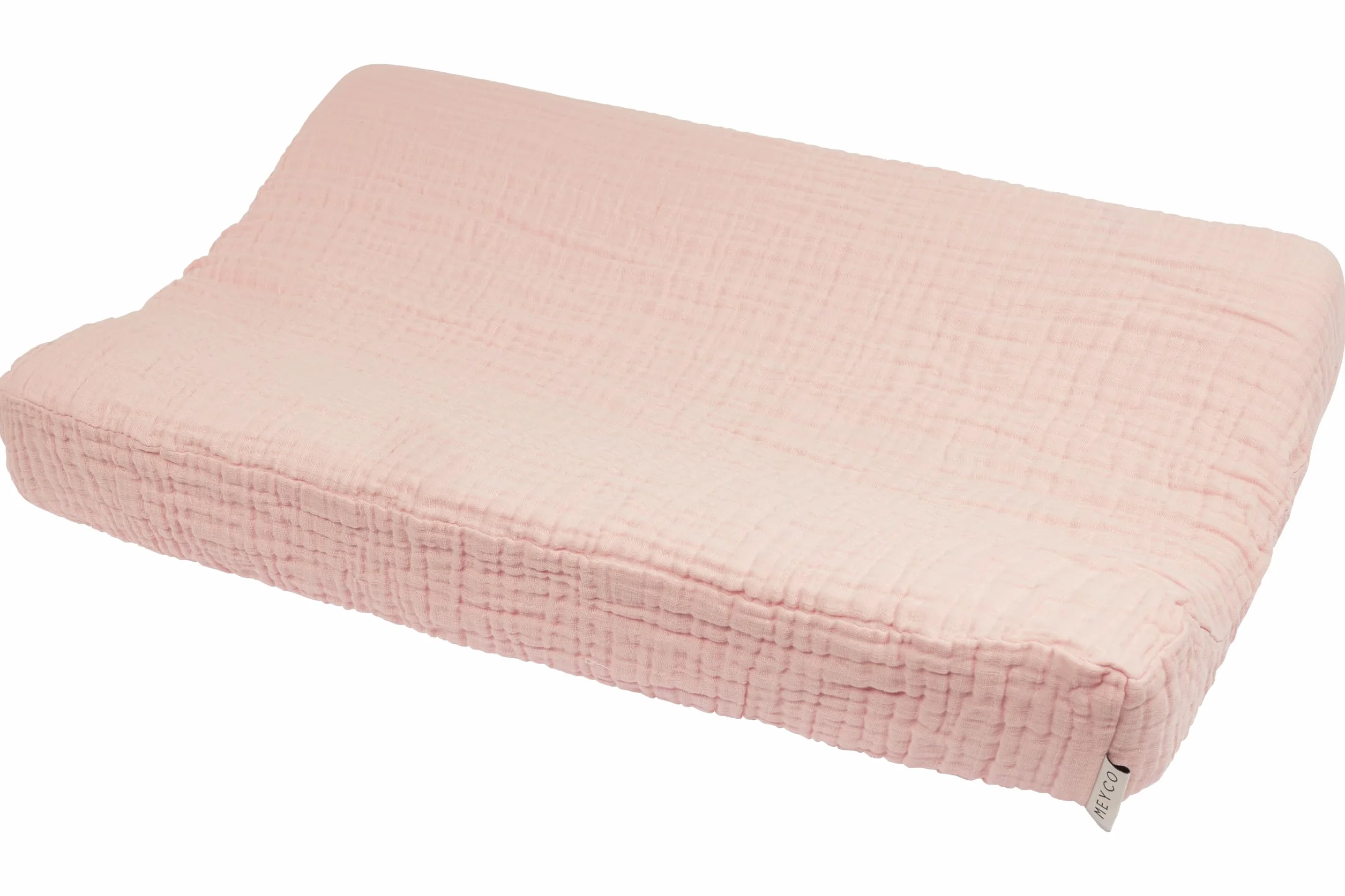 Coprifasciatoio Meyco Baby Uni (fasciatoio in 100% cotone, prelavato, morbido, delicato sulla pelle, lavabile e adatto all'asciugatura, dimensioni: 50 x 70 cm), rosa tenue