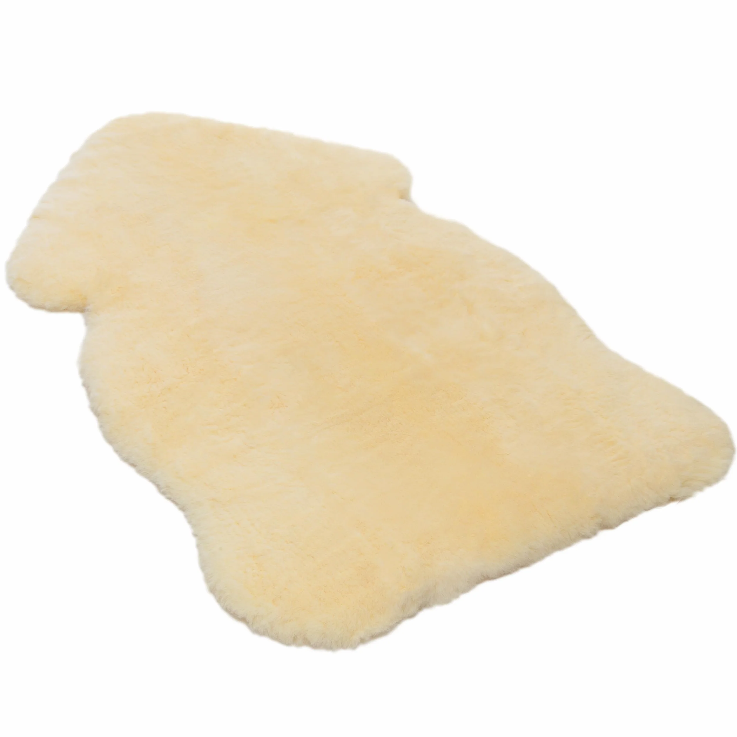 Pelle di agnello per neonati BABY WERNER CHRIST – morbida pelliccia medicale (qualità tedesca) – ideale per passeggini o come tappetino. Lunghezze +/- 75 cm – colore giallo-oro naturale