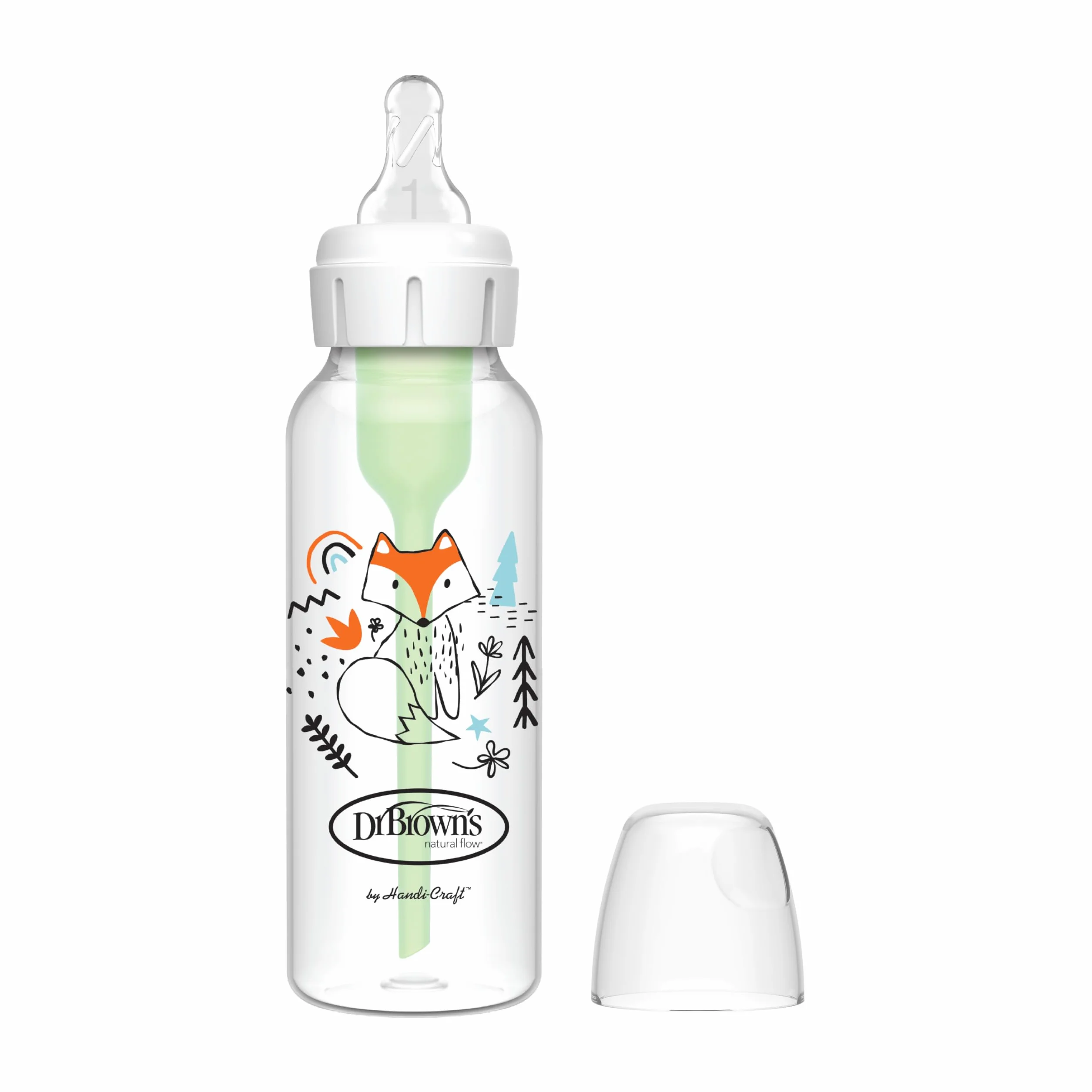 Dr. Brown 's Options – Biberon Standard, 250 ml, colore: blu