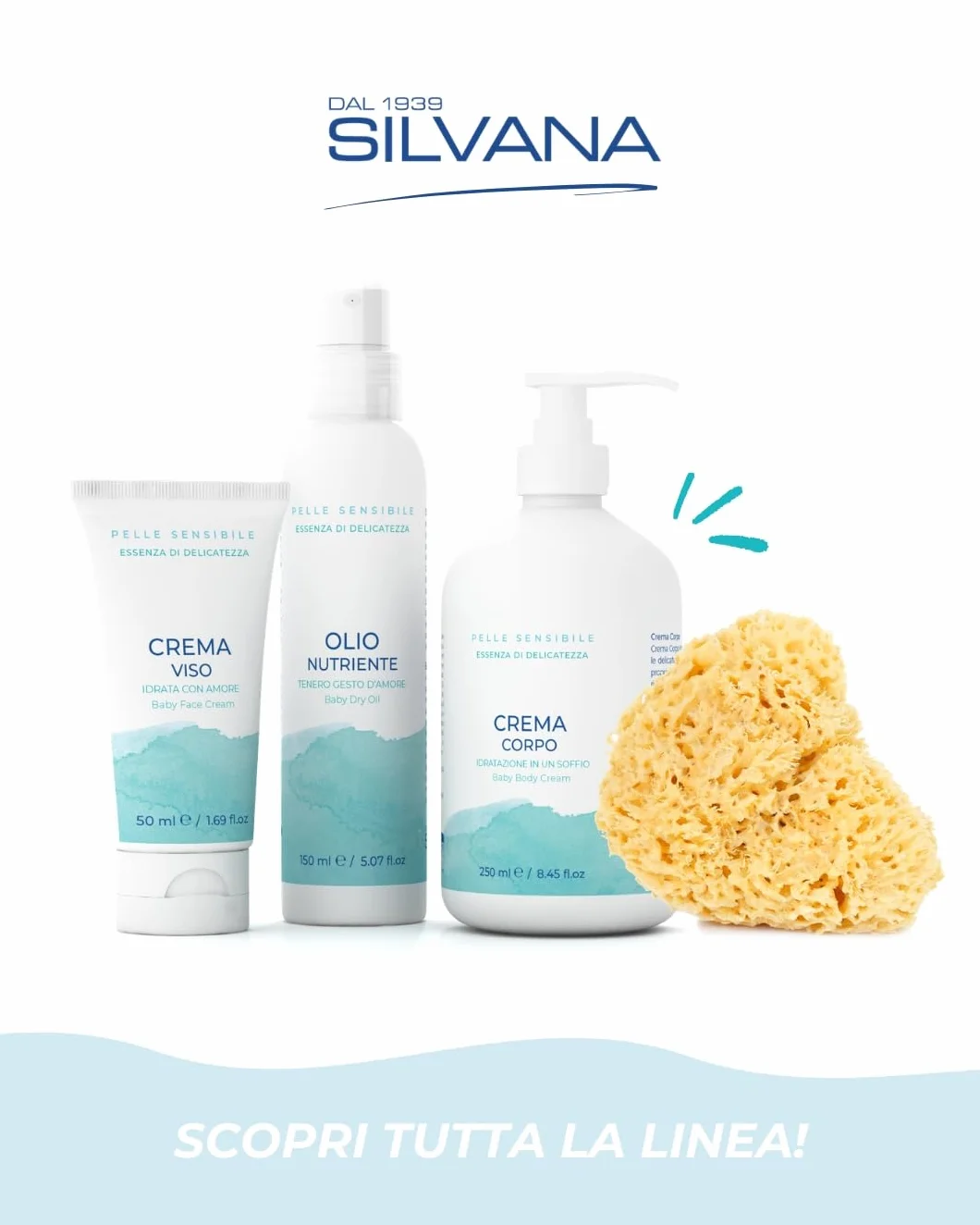 Olio Nutriente Secco Spray per pelle delicata dei bambini, 150 ml, con olio di avocado, macadamia e jojoba