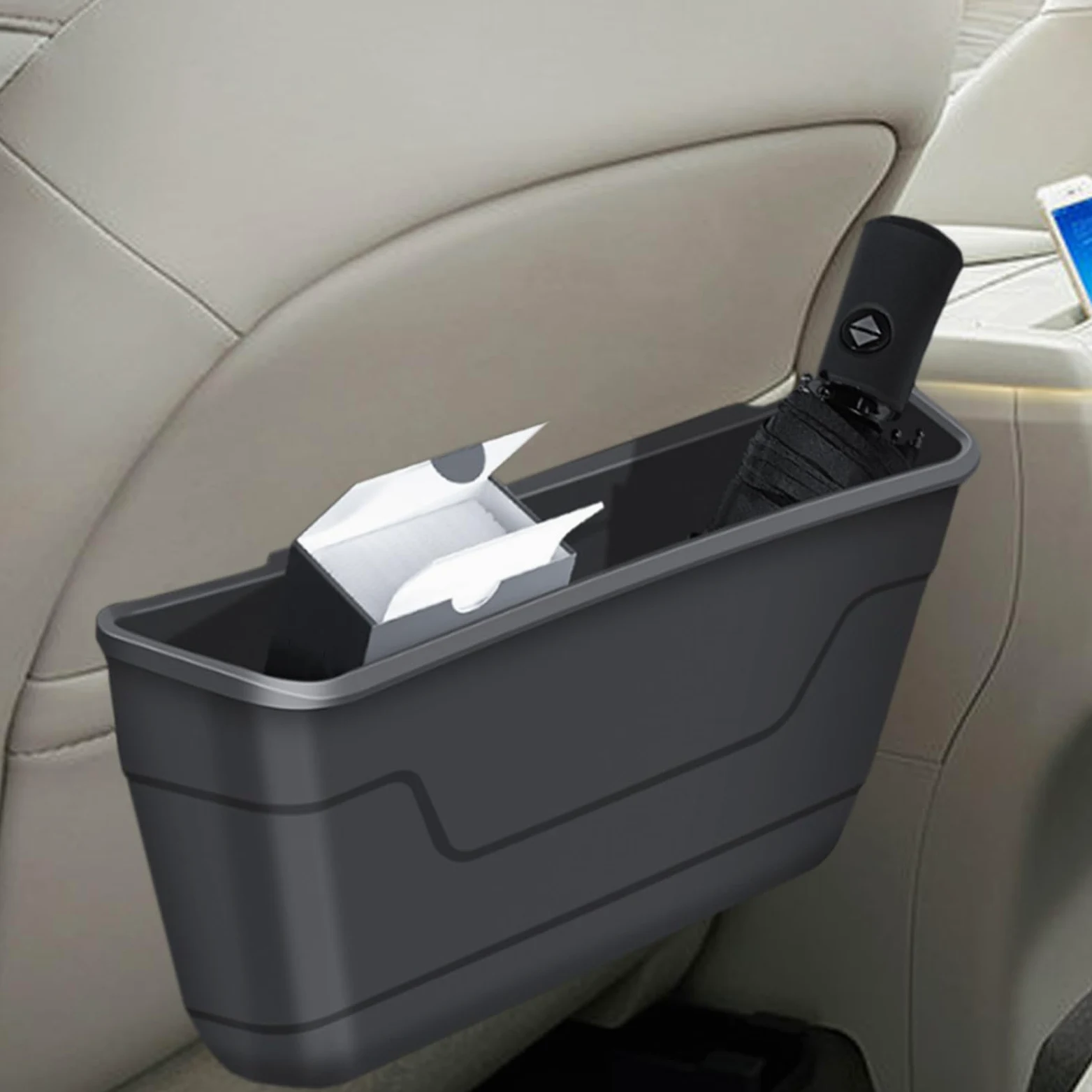 Scatola Portaoggetti Per Sedile Auto Posteriore Cestino | Scatola Portaoggetti Multifunzionale Per Sedile Posteriore Auto Per Viaggi, Gite Stradali, Uso Quotidiano E Pendolarismo